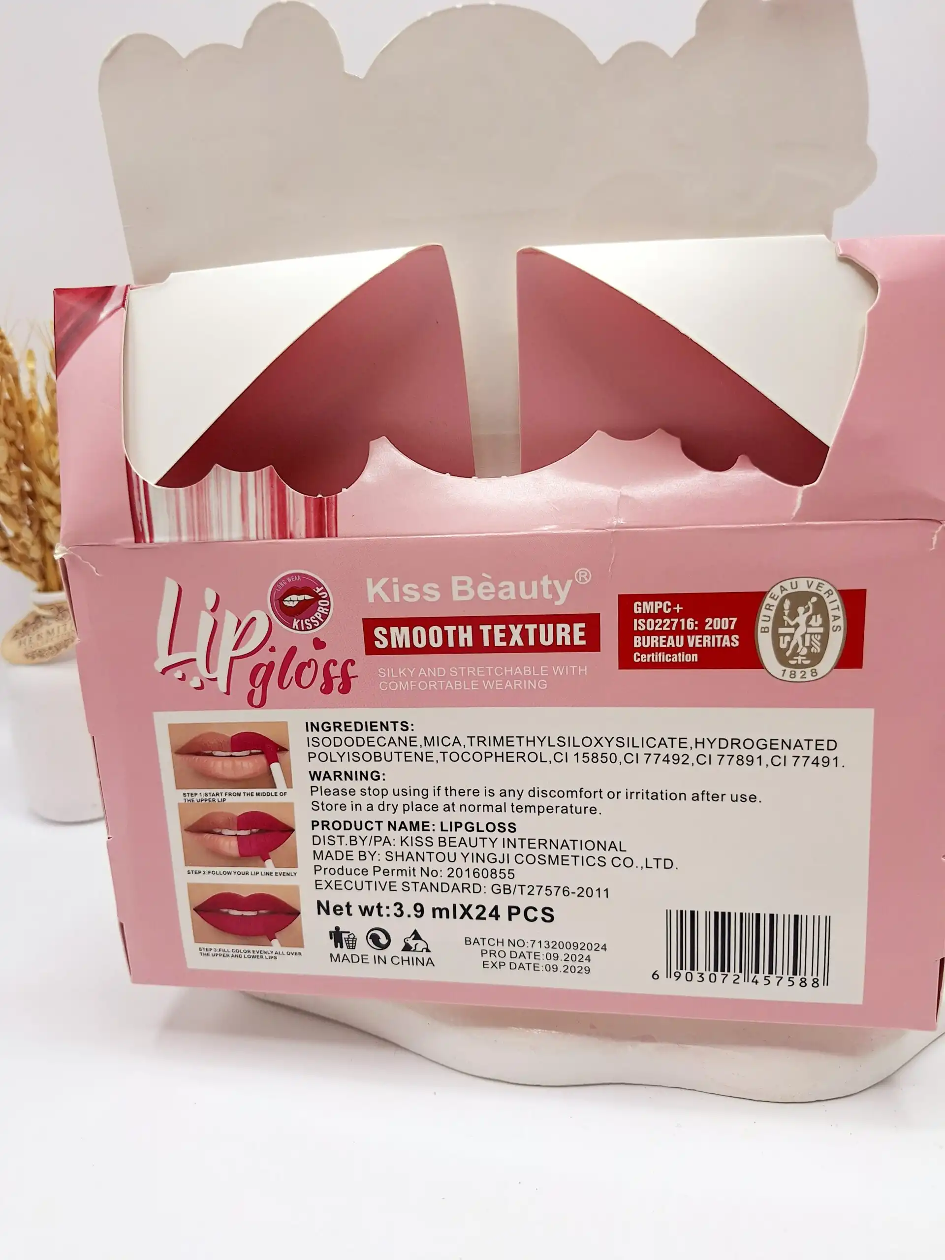 پک رژ مایع 6 تایی آینه دار برند کیس بیوتی کد 71320