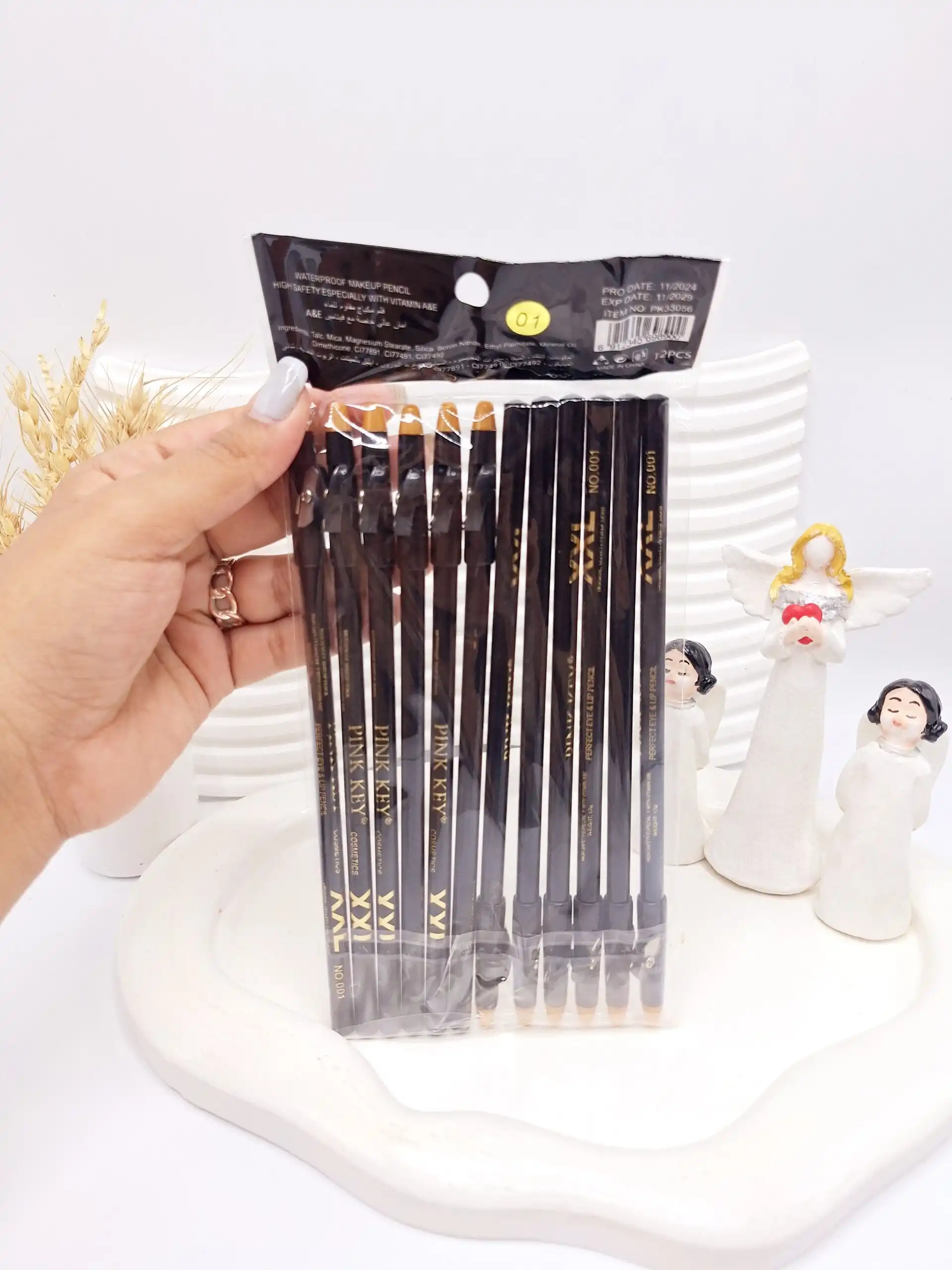 مداد چشم مشکی تراش دار برند پینک کی کد 8900