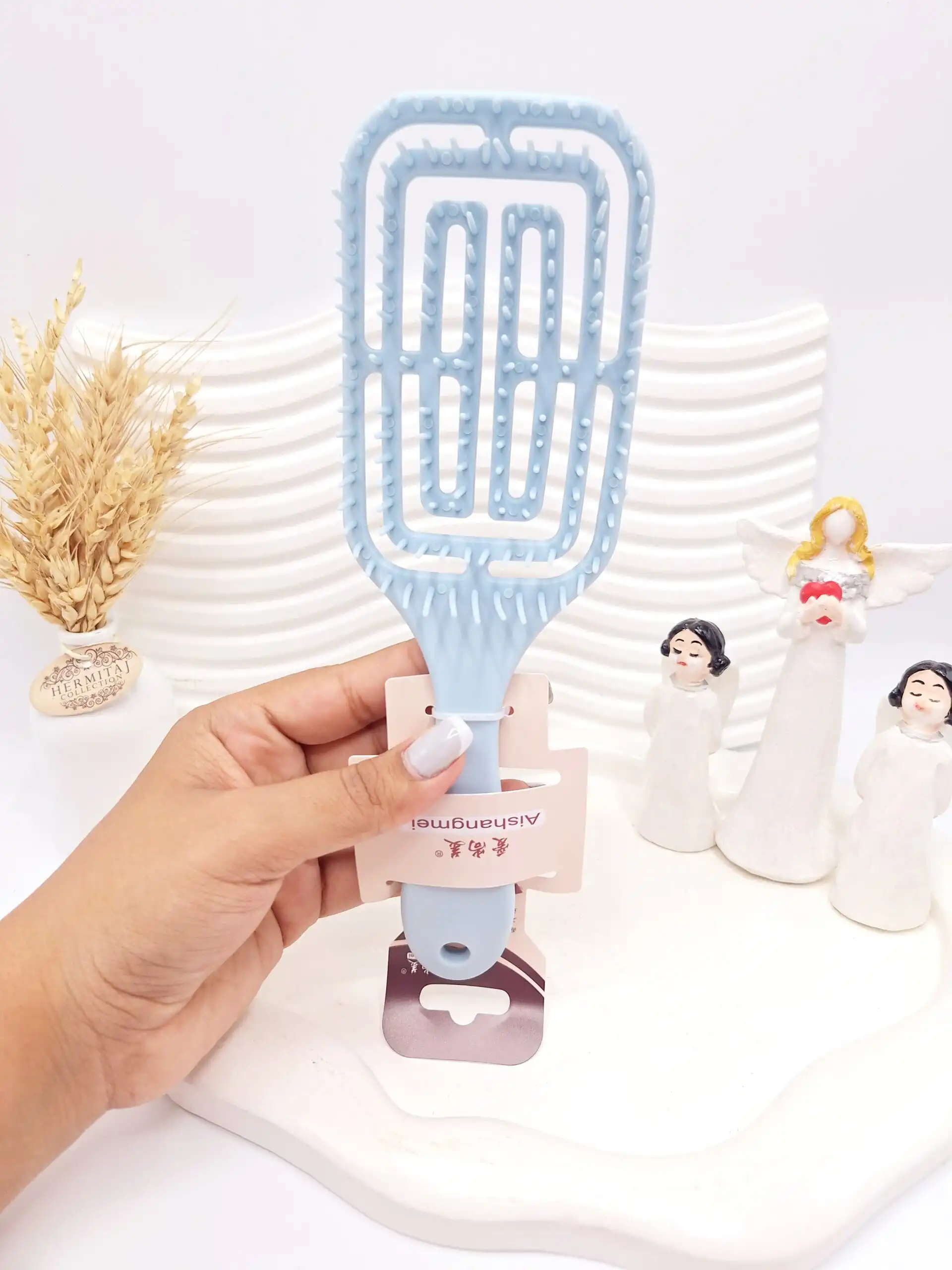 برس اکستنشن مو گره باز کن مخصوص موی فر مدل مارپیچ