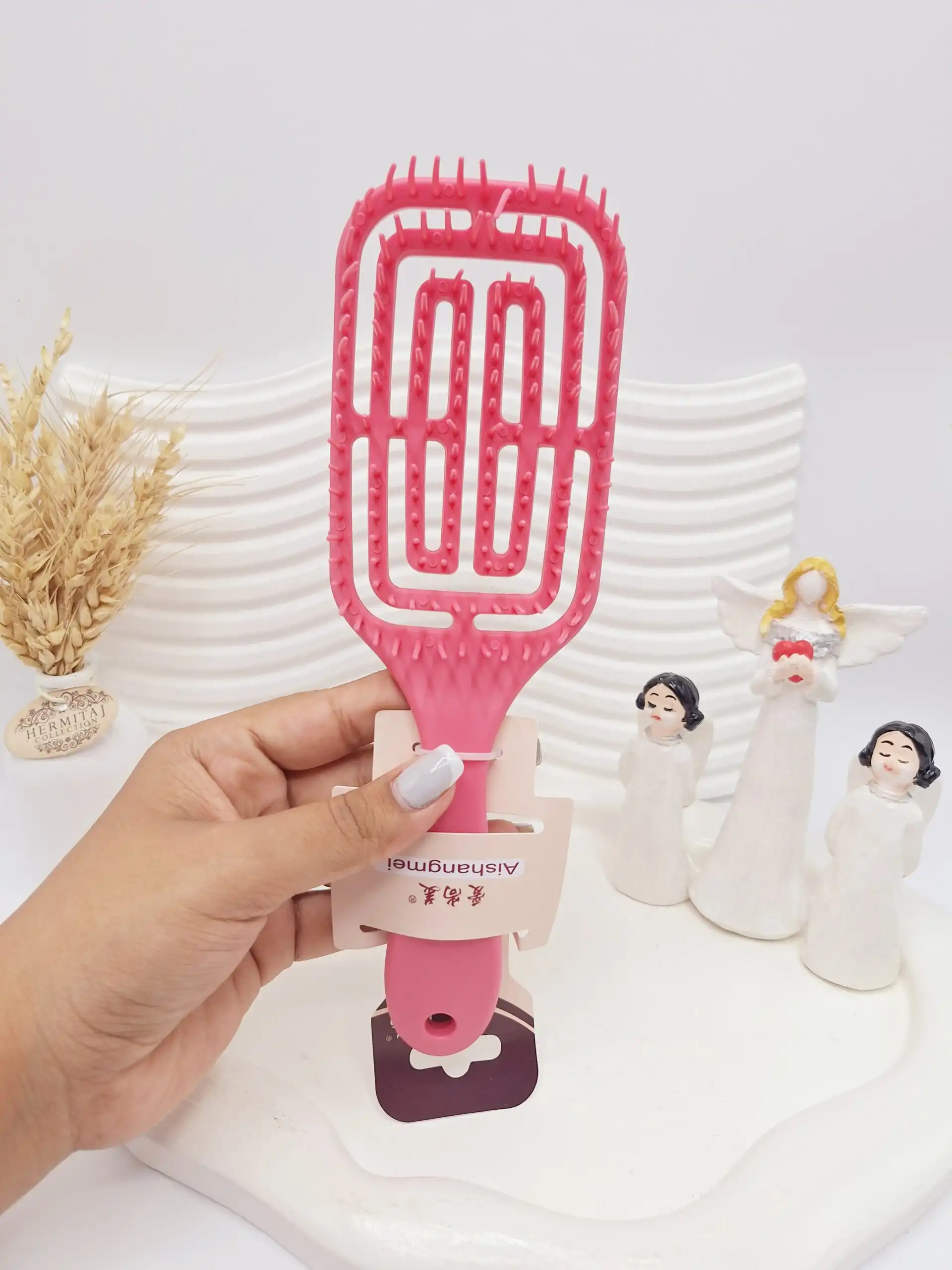 برس اکستنشن مو گره باز کن مخصوص موی فر مدل مارپیچ