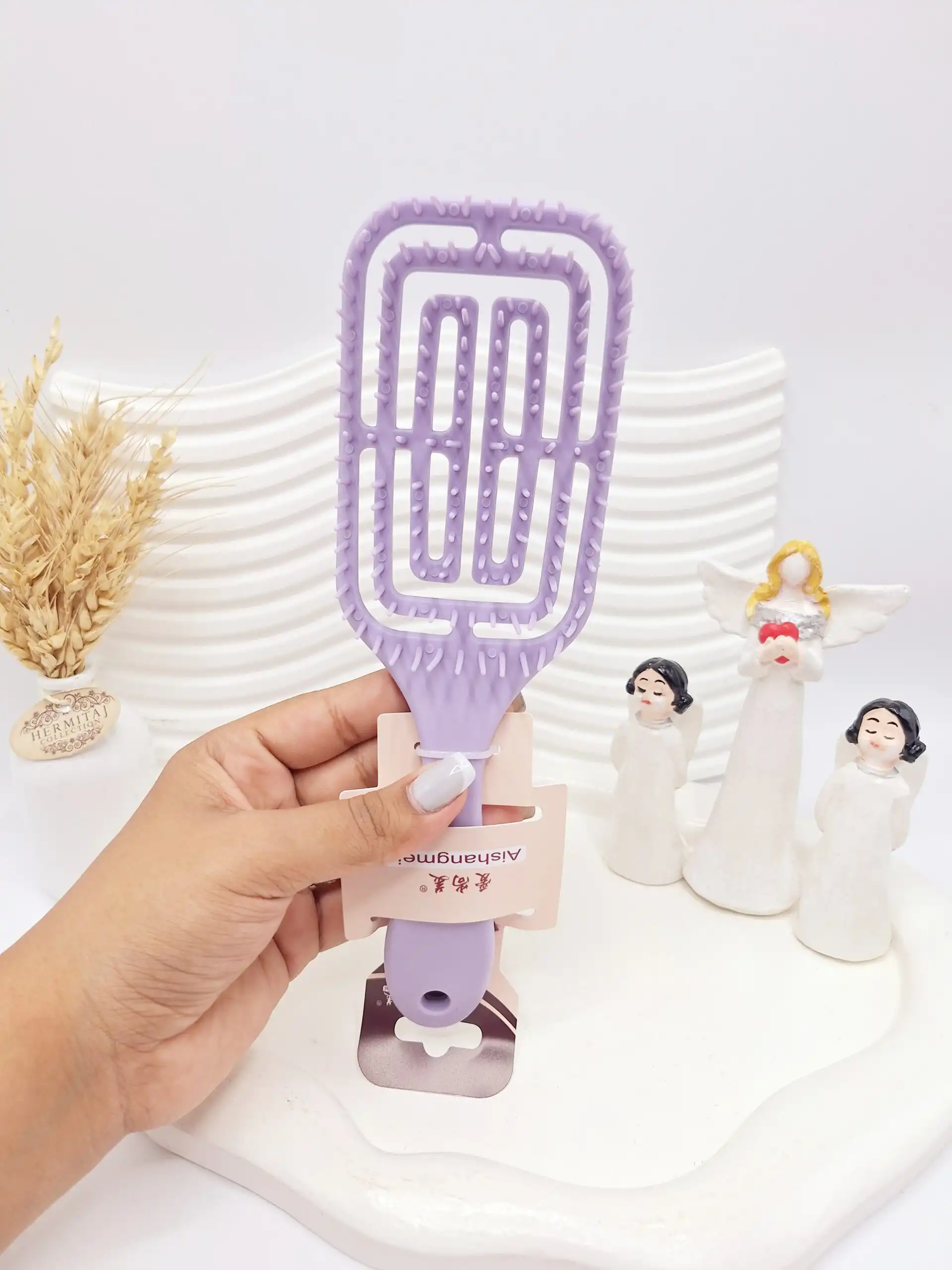 برس اکستنشن مو گره باز کن مخصوص موی فر مدل مارپیچ