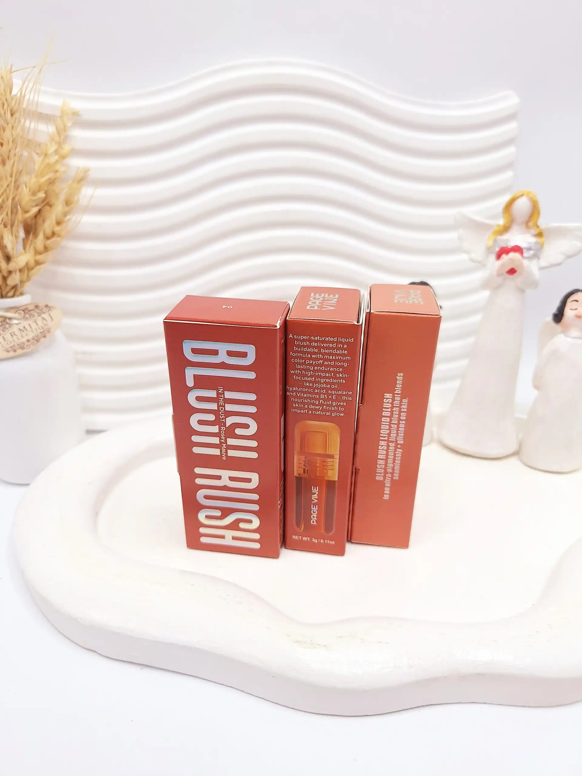 رژگونه و رژ لب مایع پیجوان کد p0212