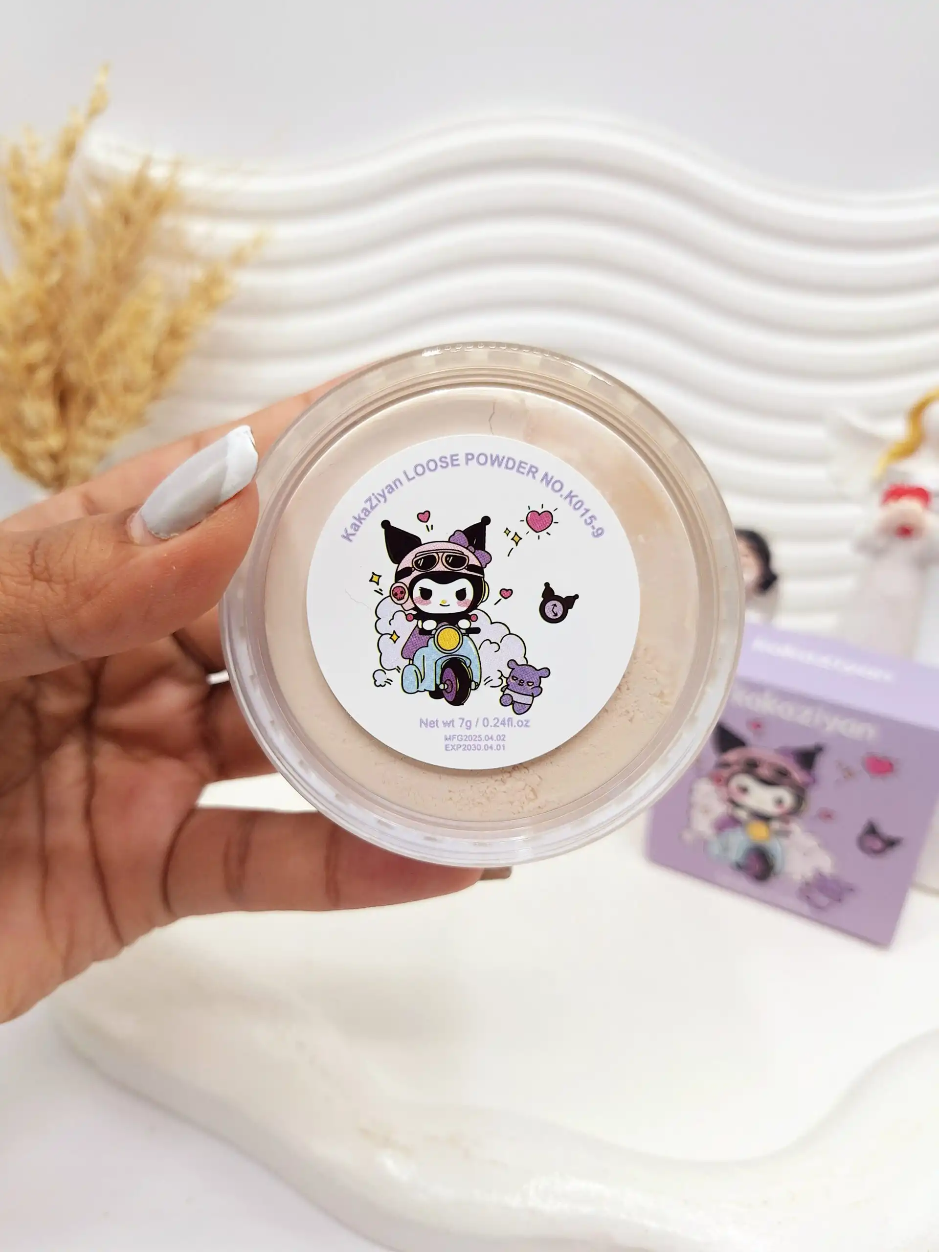 پودر فیکس کرومی بنفش kakaziyan کد 015_9 (کارتن بنفش)