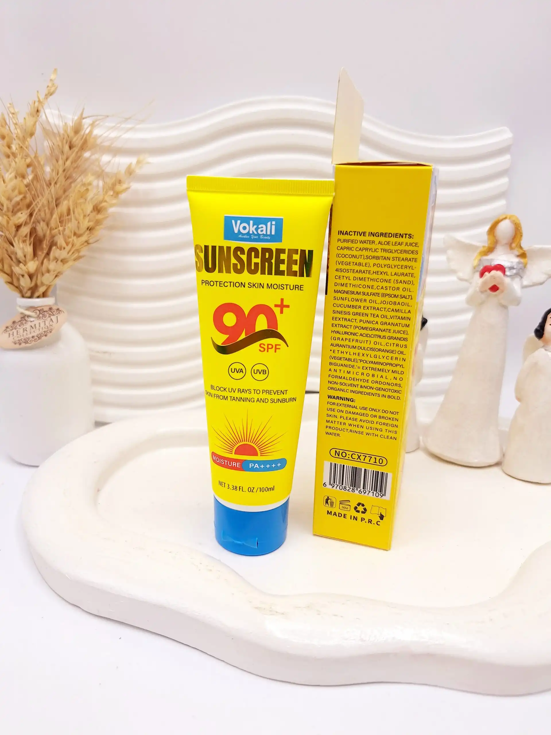 کرم ضد آفتاب صورت و بدن Spf90 Vokali کد CX7710