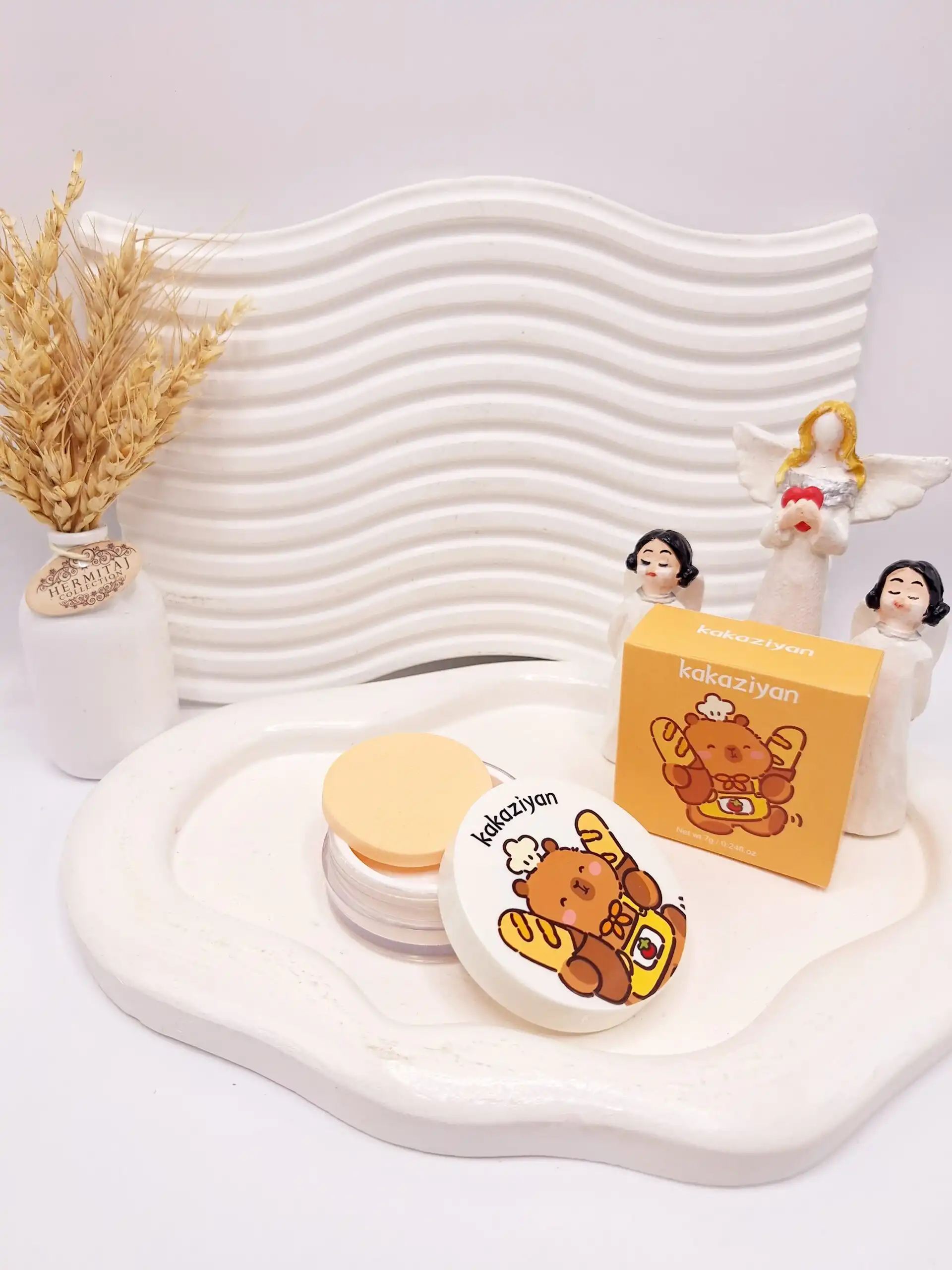 پودر فیکس خرس خوشحال kakaziyan کد 015-10 (کارتن زرد)