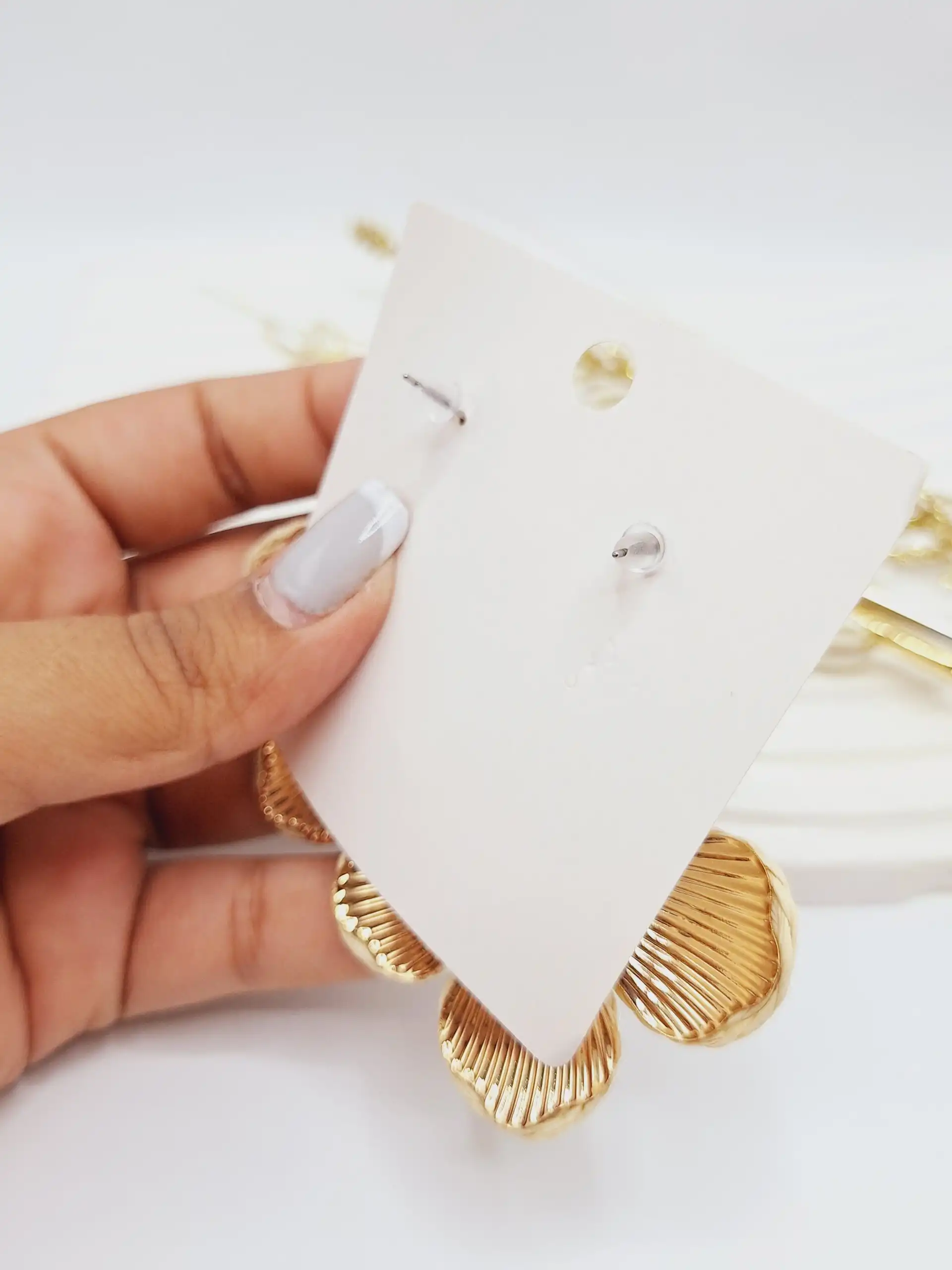 گوشواره حصیری مدل گل طرح اول