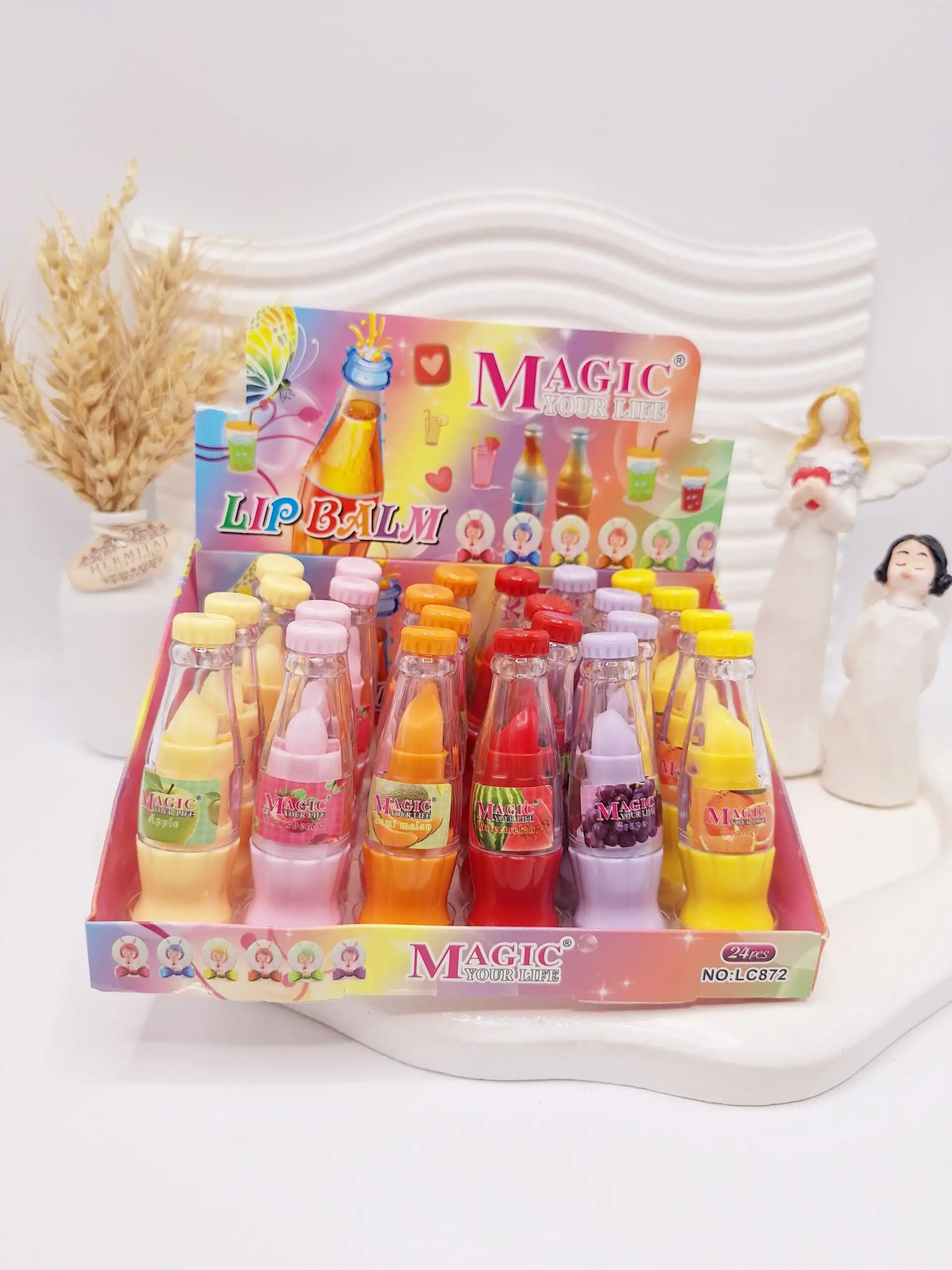 بالم لب رنگارنگ بطری نوشابه مجیک کد 872