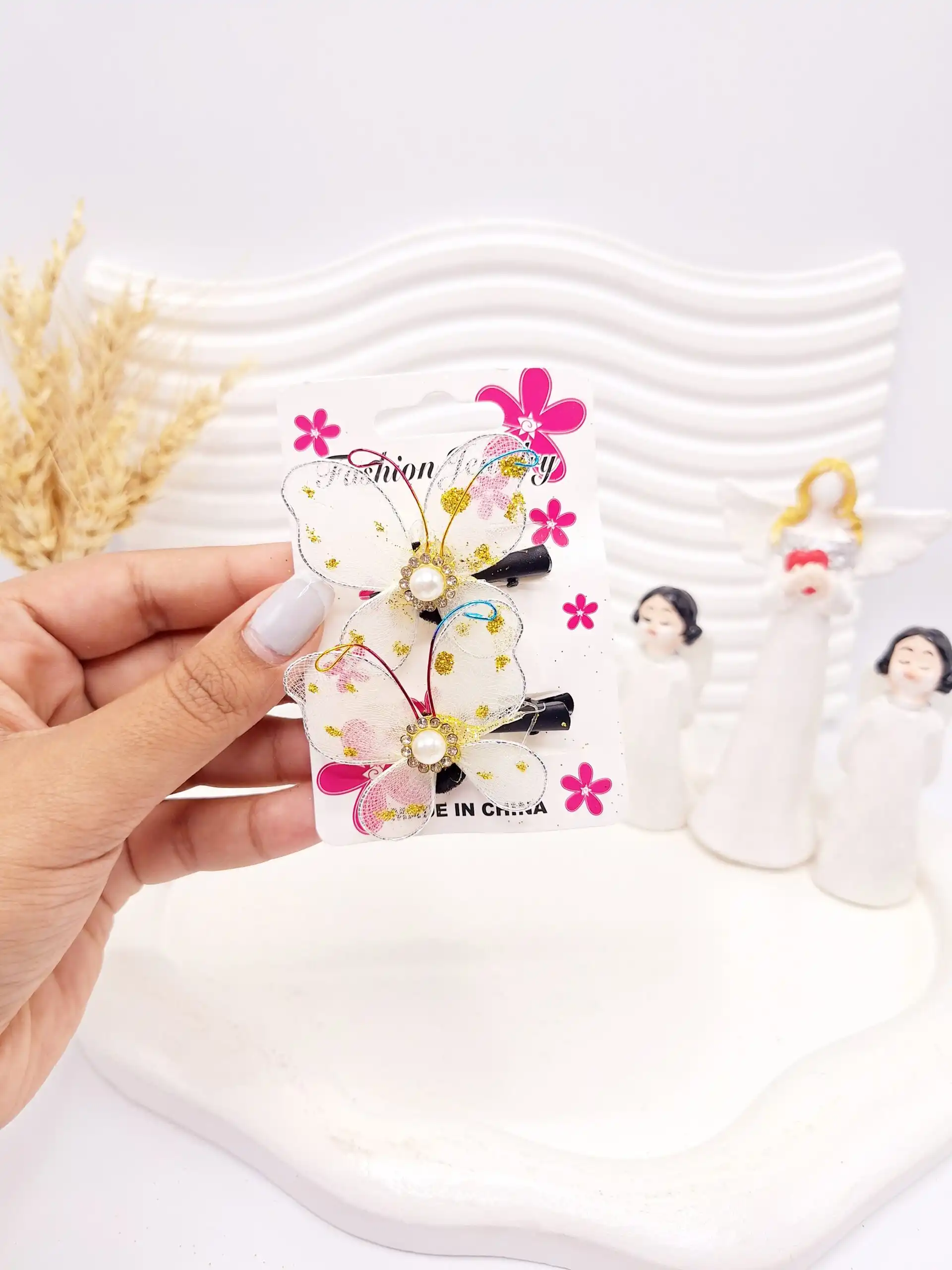 گیره مو طرح پروانه کد 2752-5