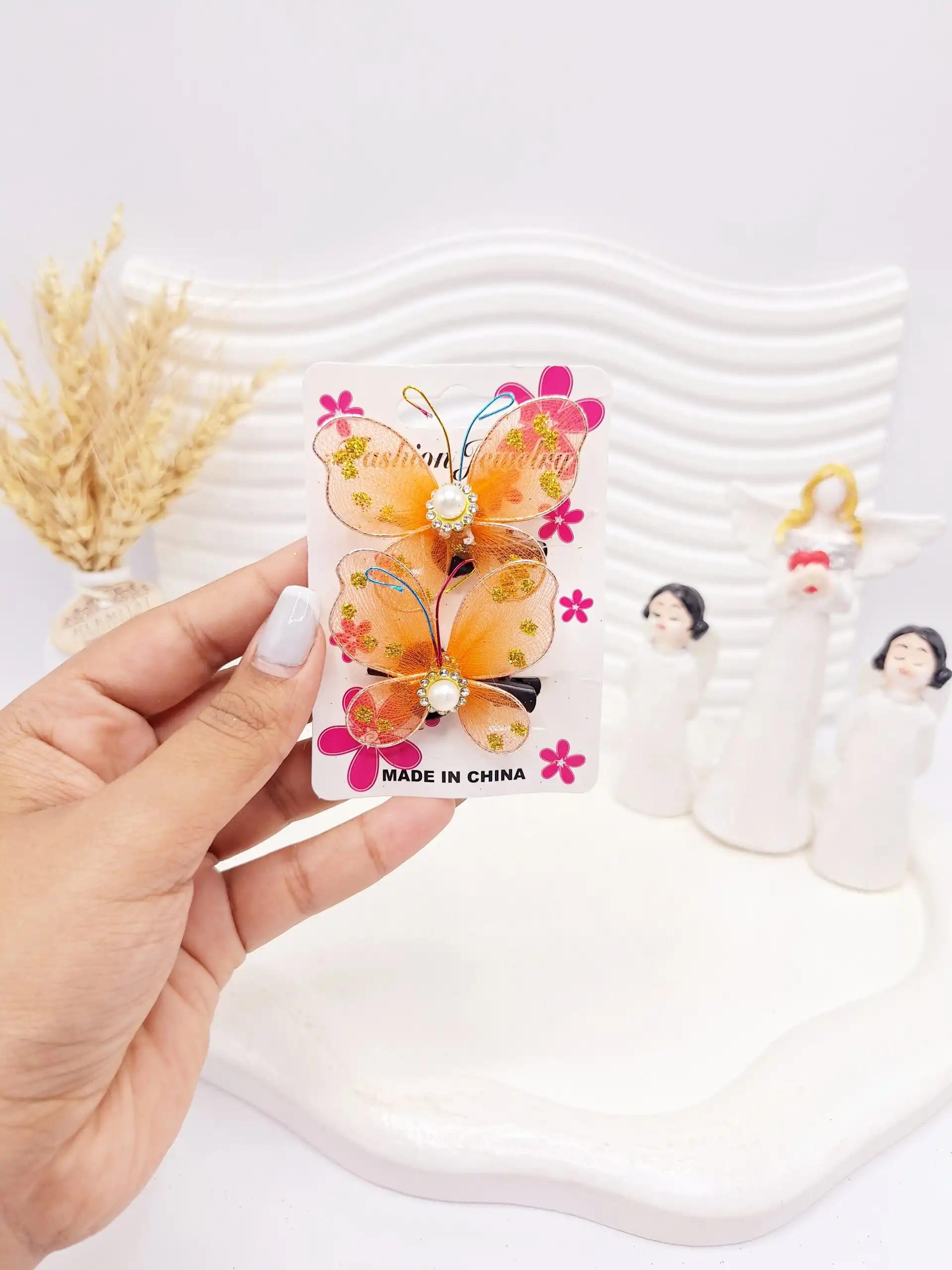 گیره مو طرح پروانه کد 2752-5