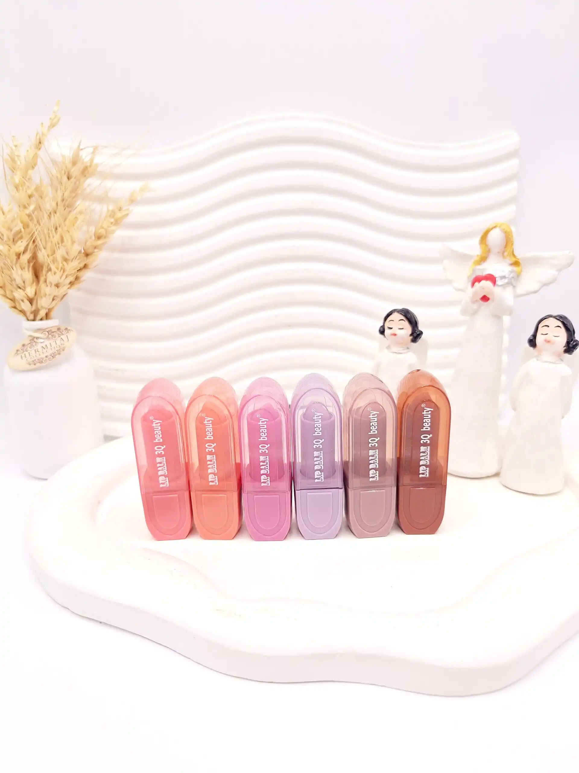 بالم لب مرطوب کننده شیشه ای LIP BALM 3Q beauty کد 303