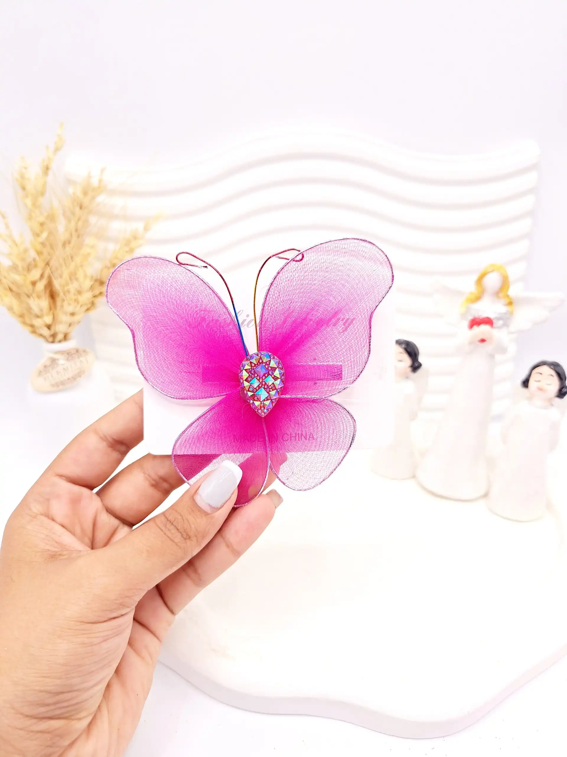 گیره مو طرح پروانه کد 2752-6