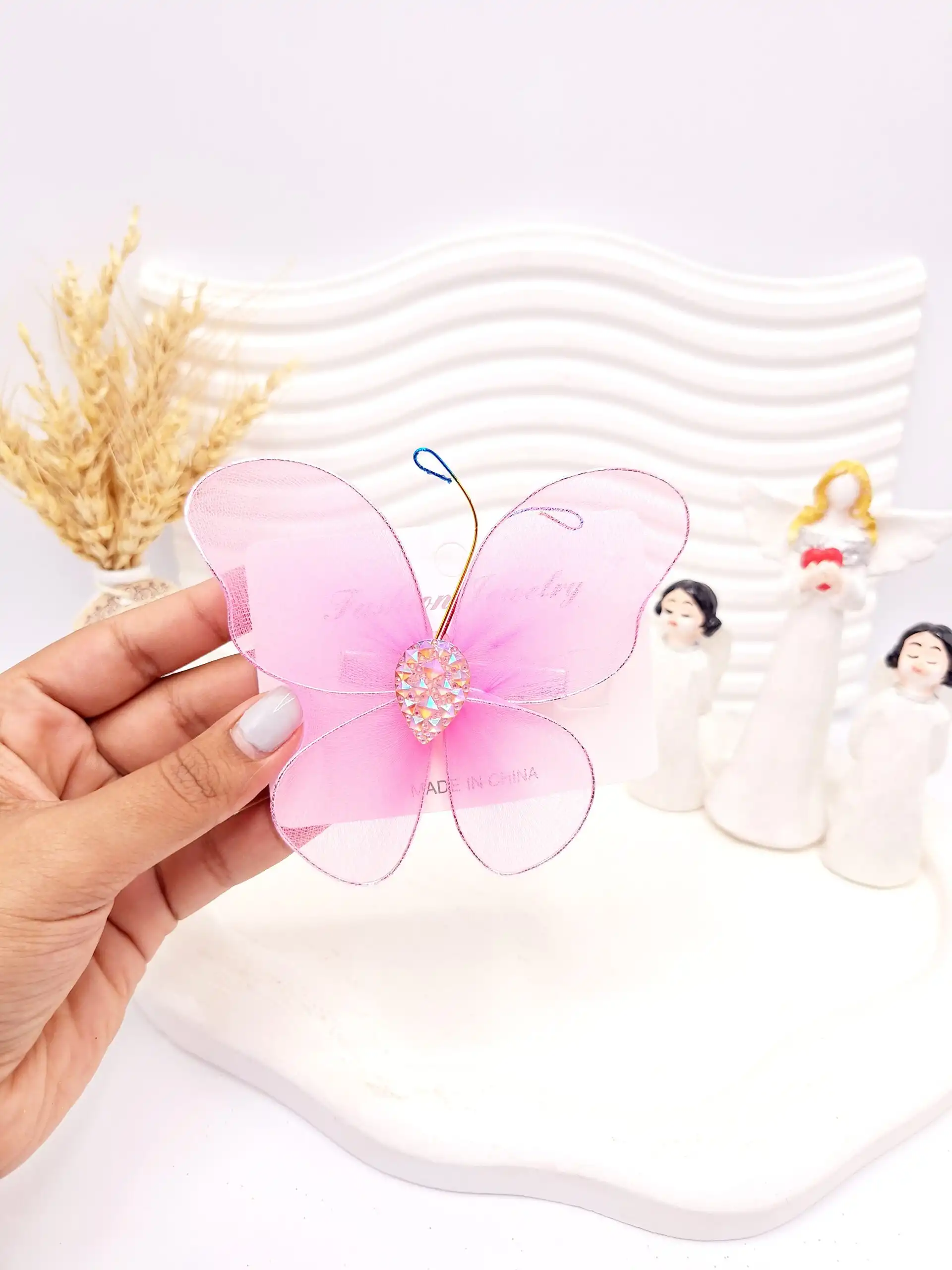 گیره مو طرح پروانه کد 2752-6