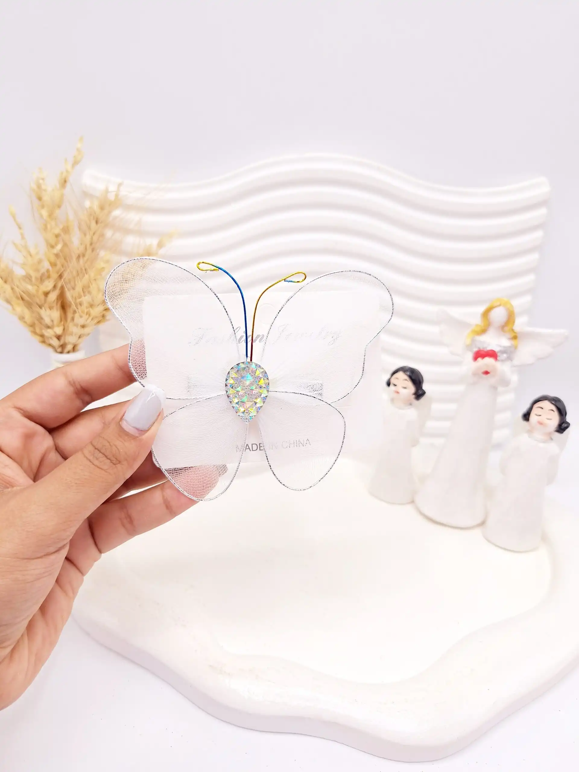 گیره مو طرح پروانه کد 2752-6