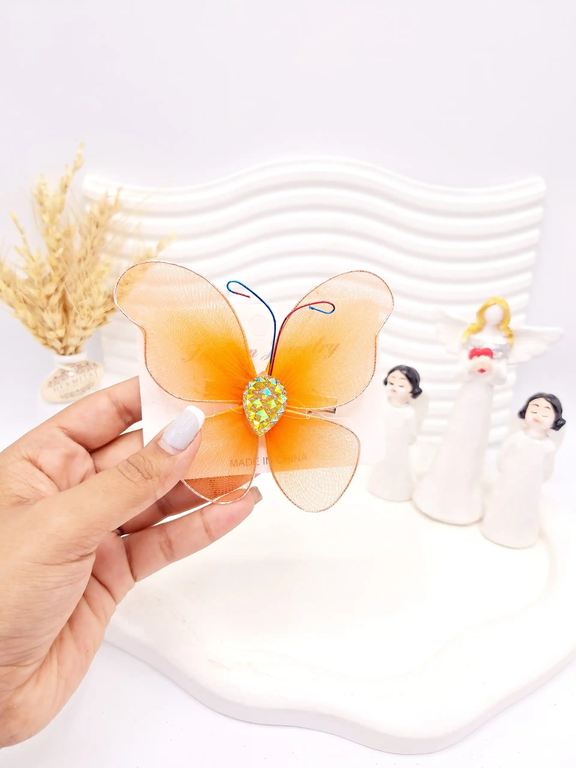 گیره مو طرح پروانه کد 2752-6