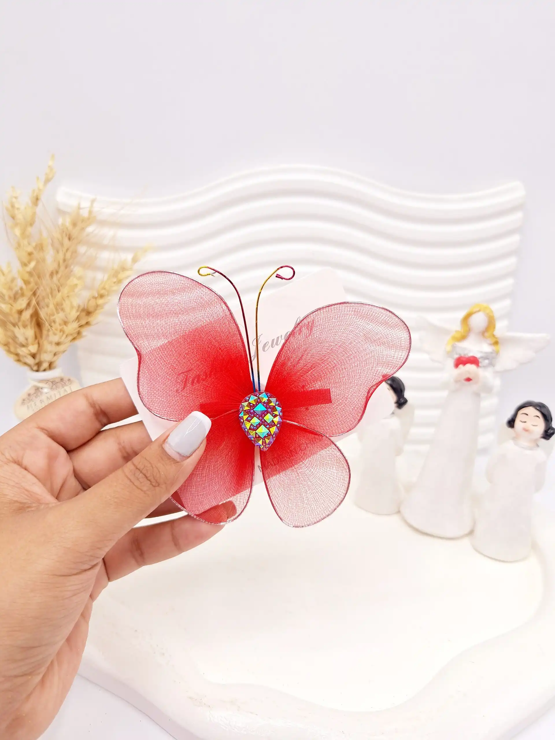 گیره مو طرح پروانه کد 2752-6