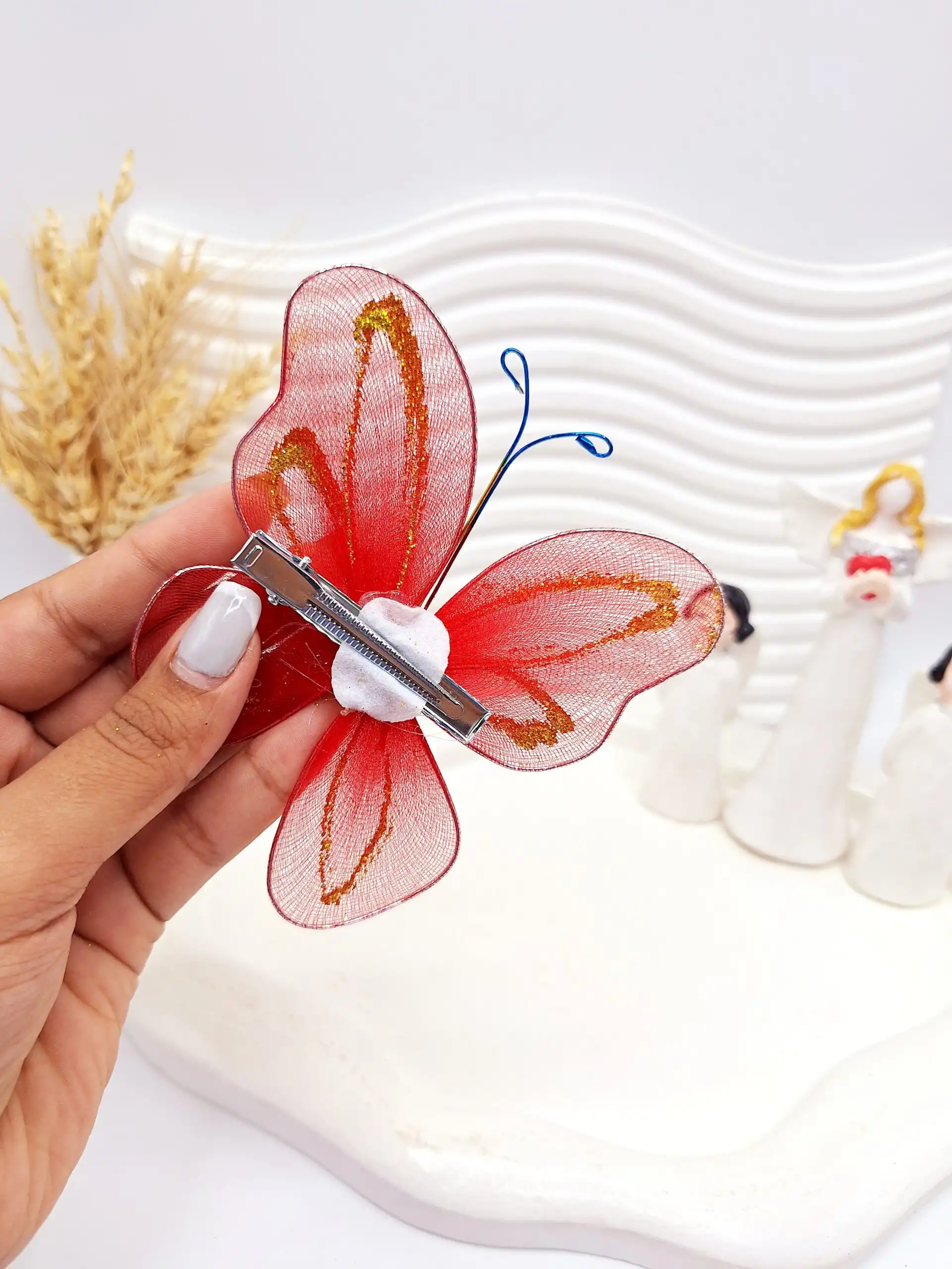 گیره مو طرح پروانه کد 2752-6