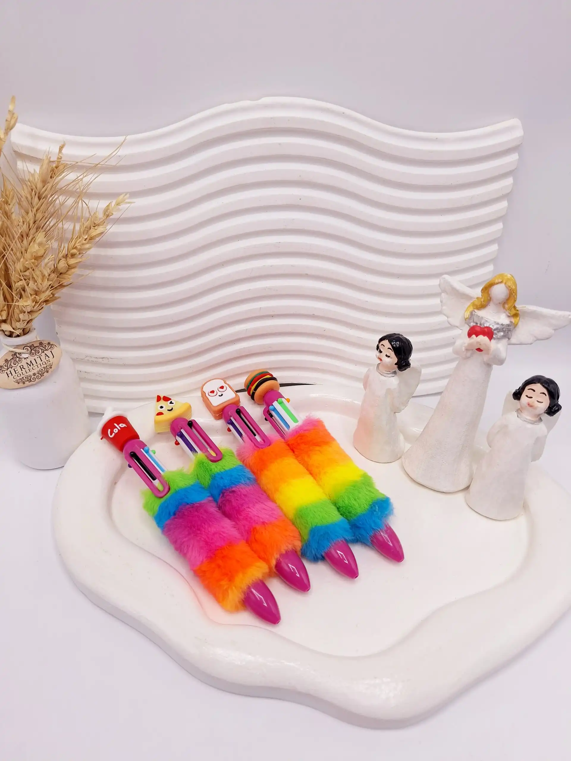 خودکار پولیشی ساندویچی فانتزی 6 رنگ کد 5602