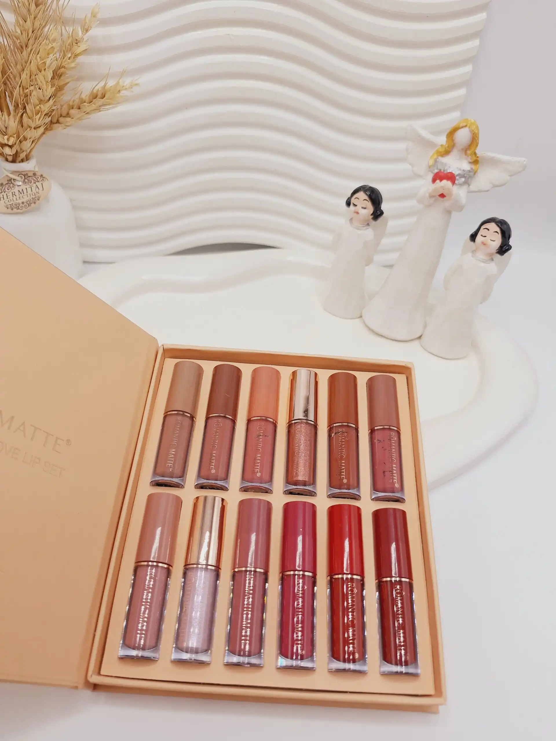 پک 12 تایی رژ مایع رومانتیک مات کد 1770