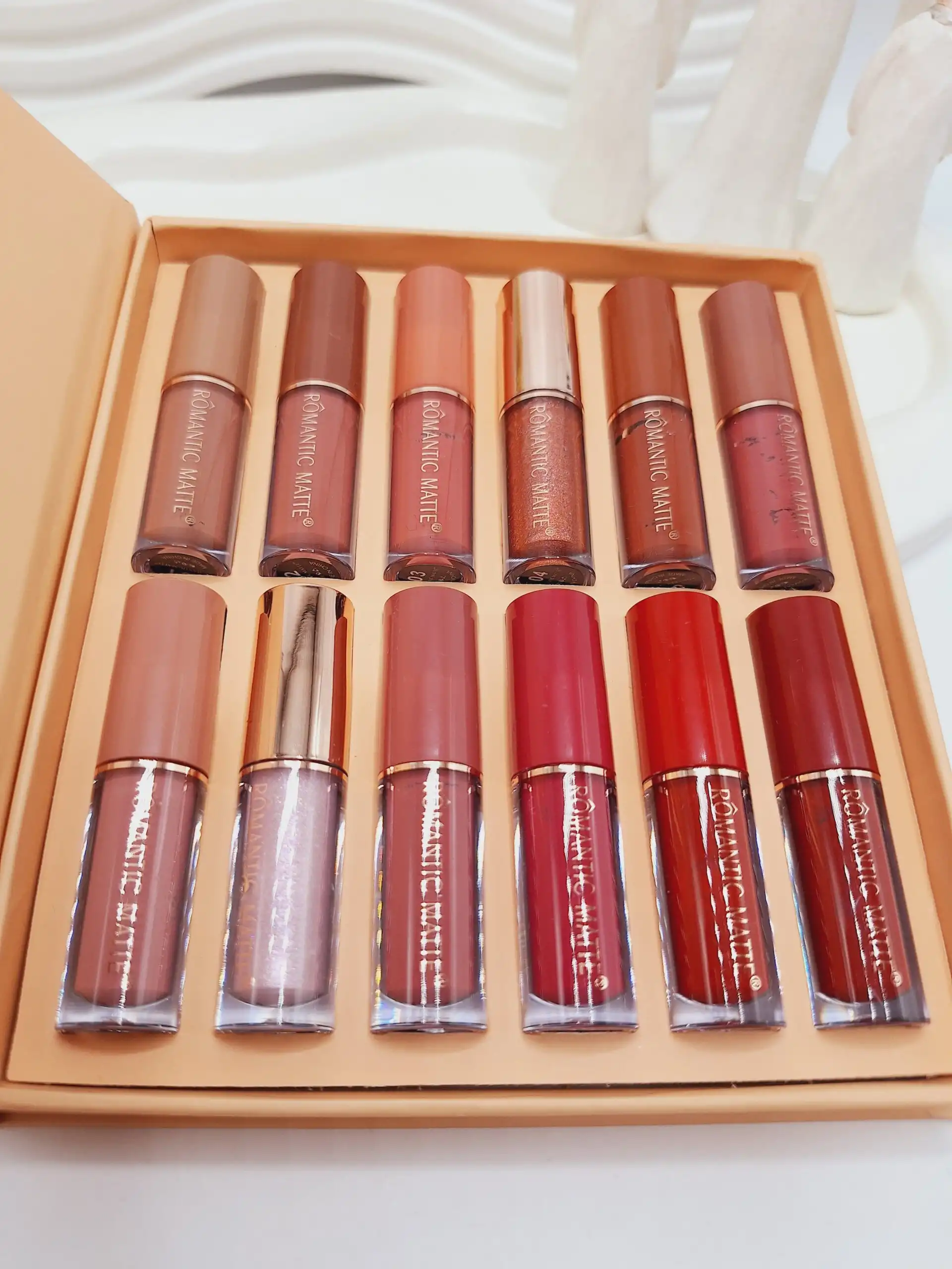 پک 12 تایی رژ مایع رومانتیک مات کد 1770