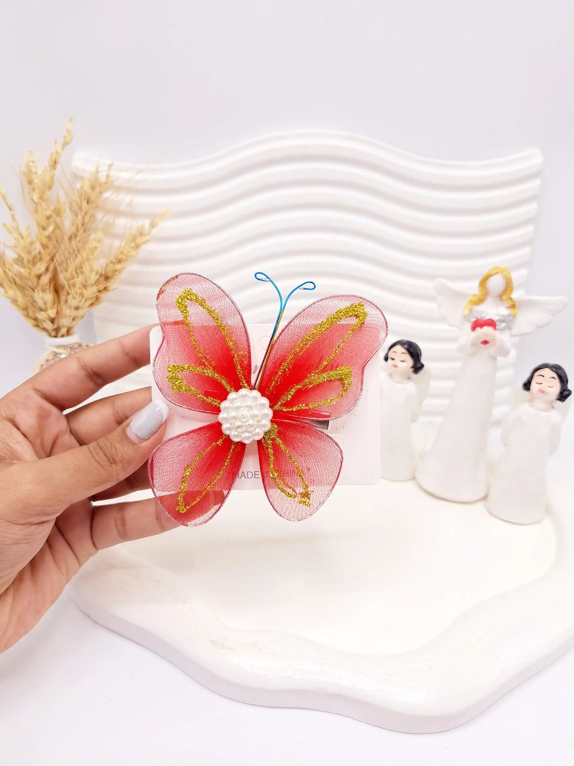 گیره مو طرح پروانه کد 2752-7