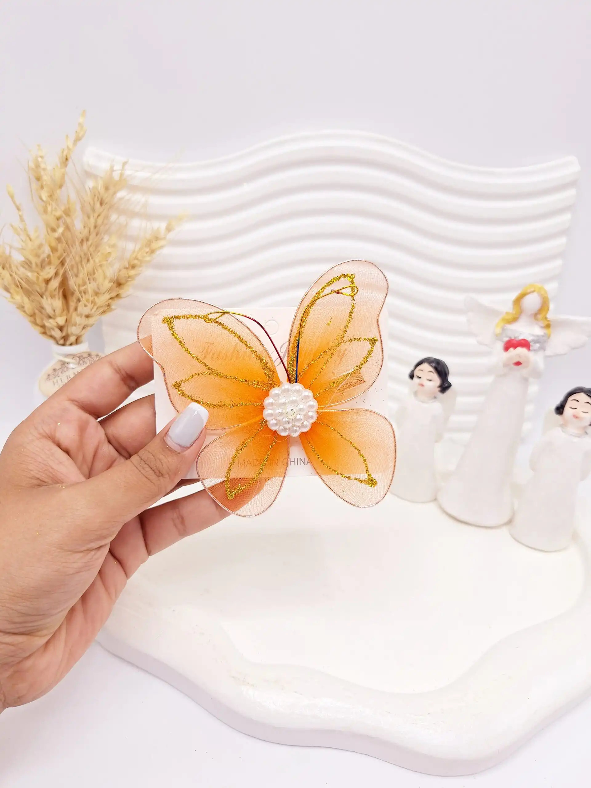 گیره مو طرح پروانه کد 2752-7