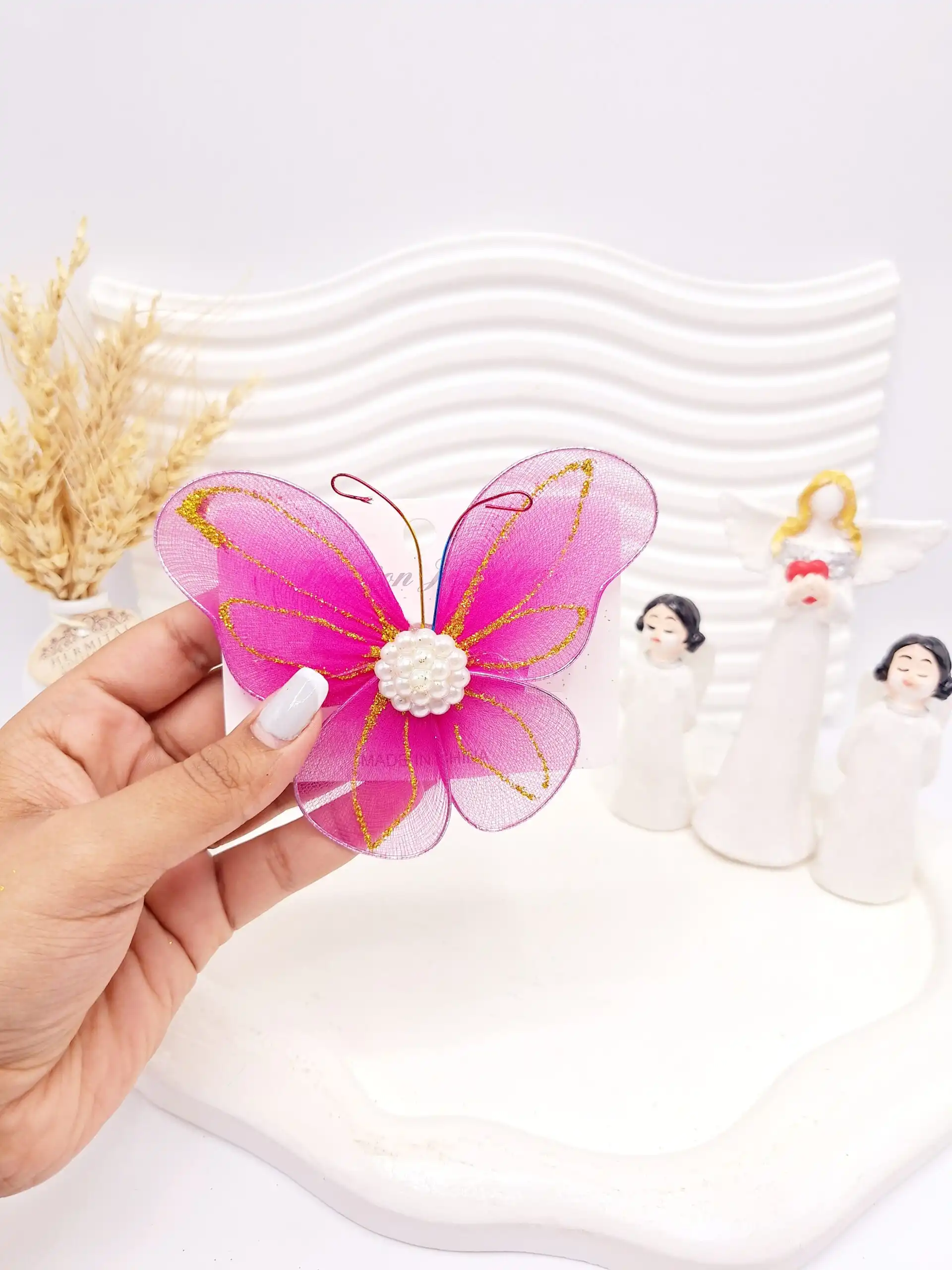 گیره مو طرح پروانه کد 2752-7