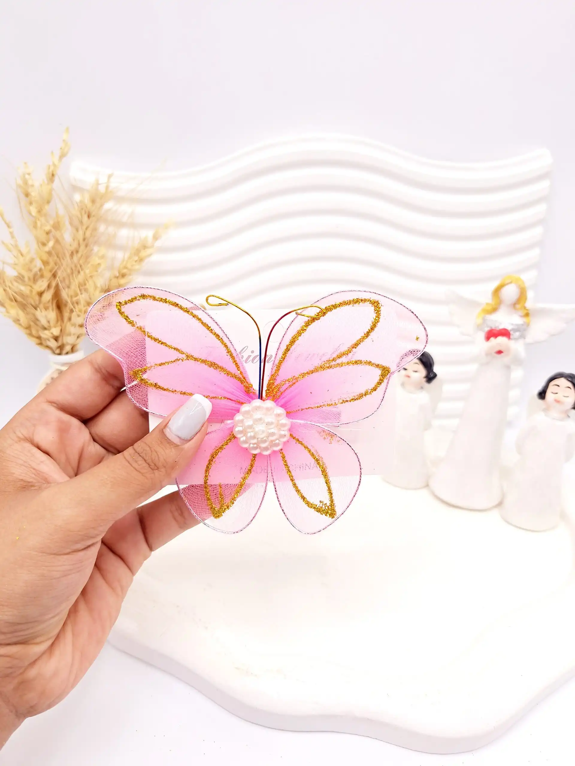 گیره مو طرح پروانه کد 2752-7