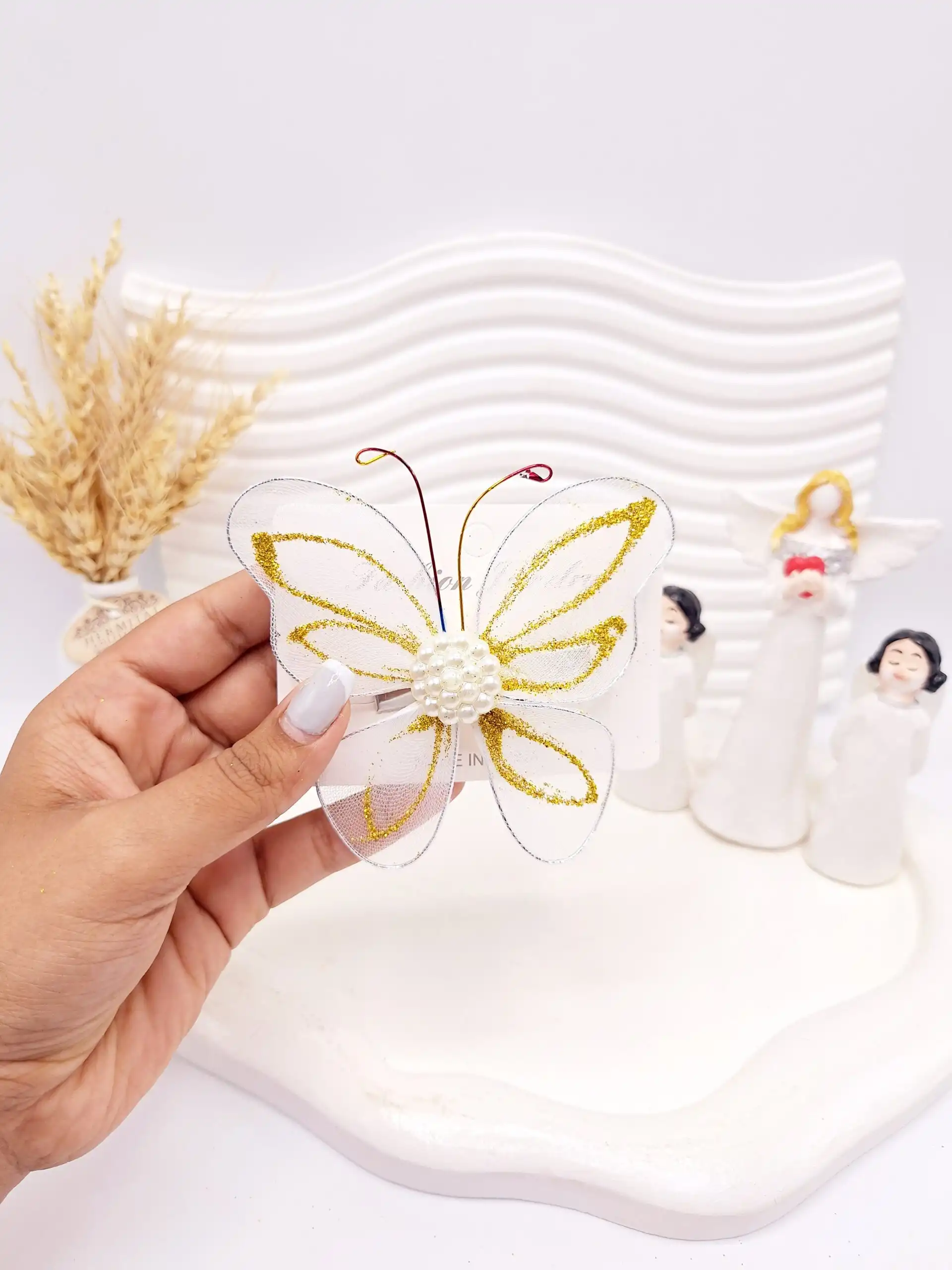 گیره مو طرح پروانه کد 2752-7