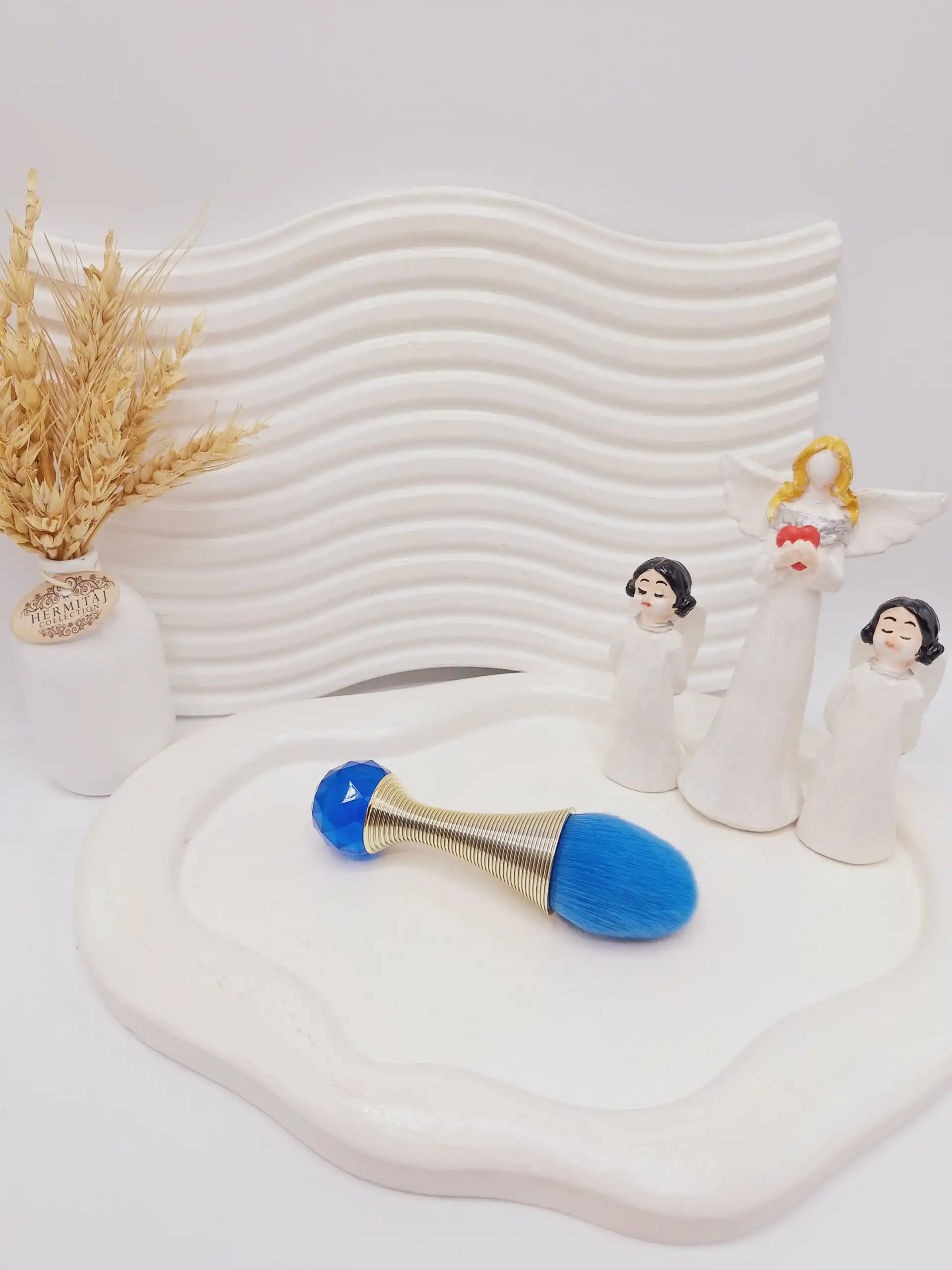 براش دسته فلزی آبی