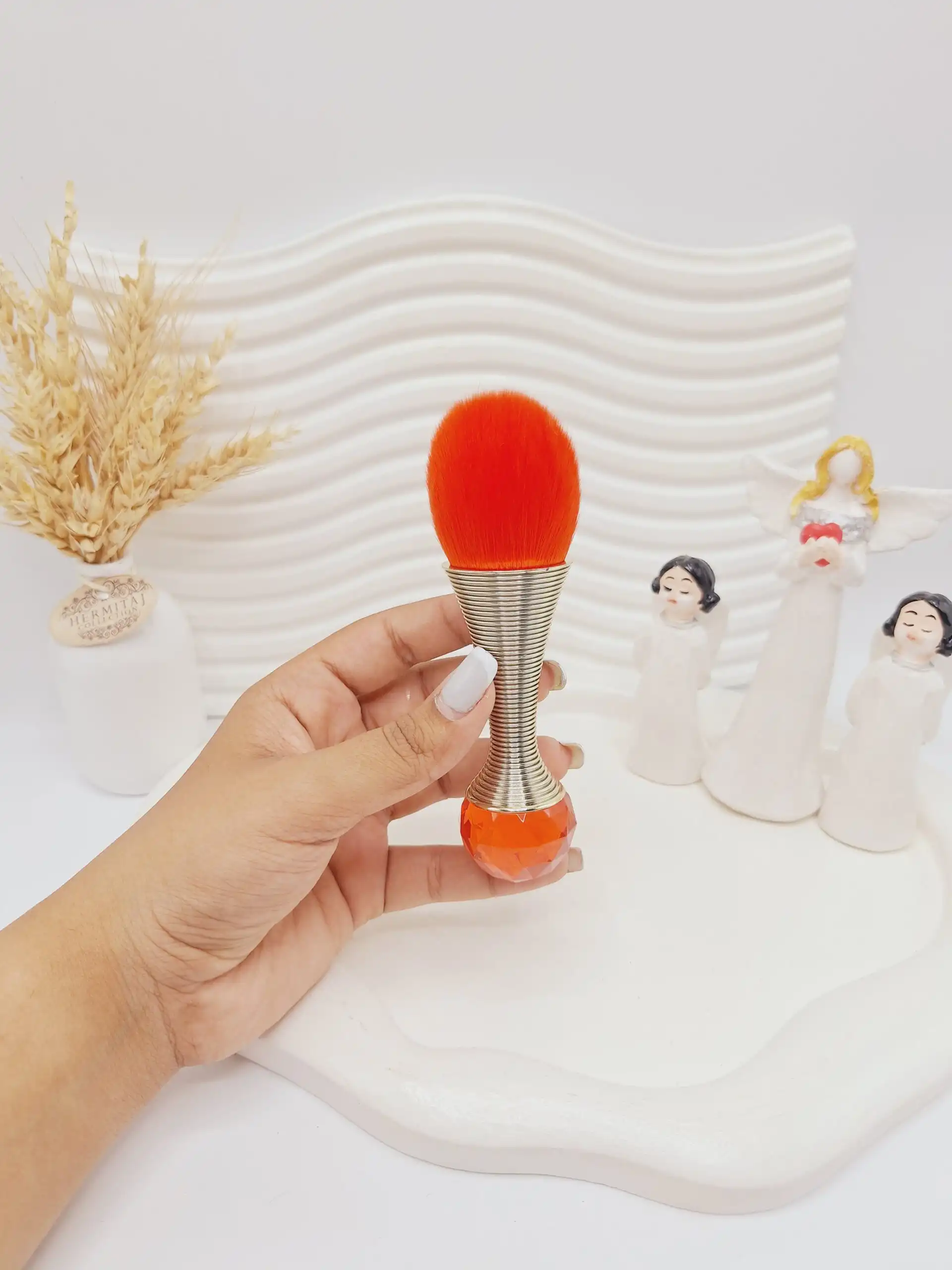 براش دسته فلزی قرمز