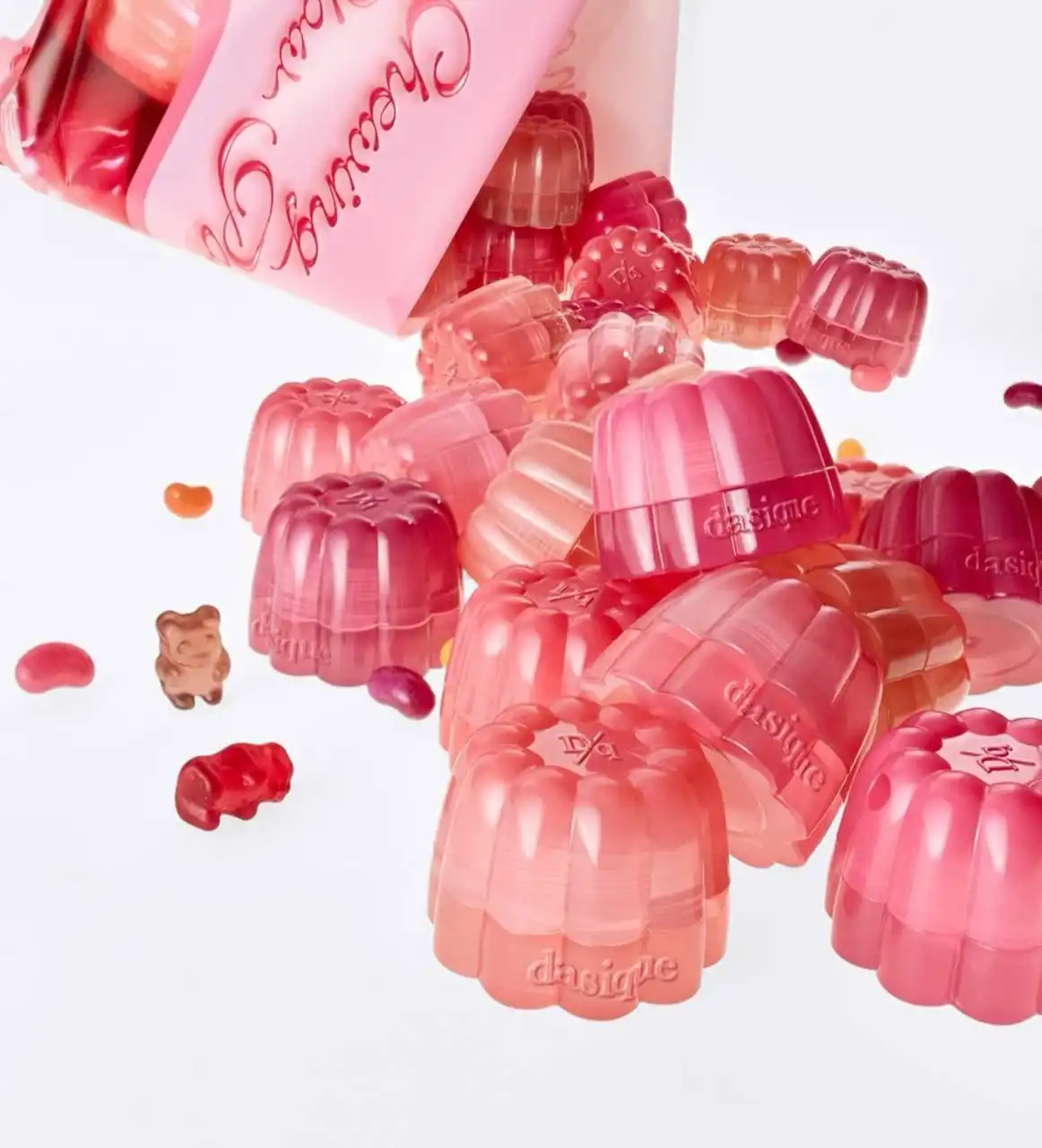 رژ لب کاسه ای نرم طرح ژله ای ROMANTIC RAIN کد 2720