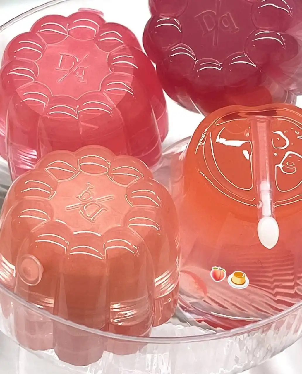 رژ لب کاسه ای نرم طرح ژله ای ROMANTIC RAIN کد 2720