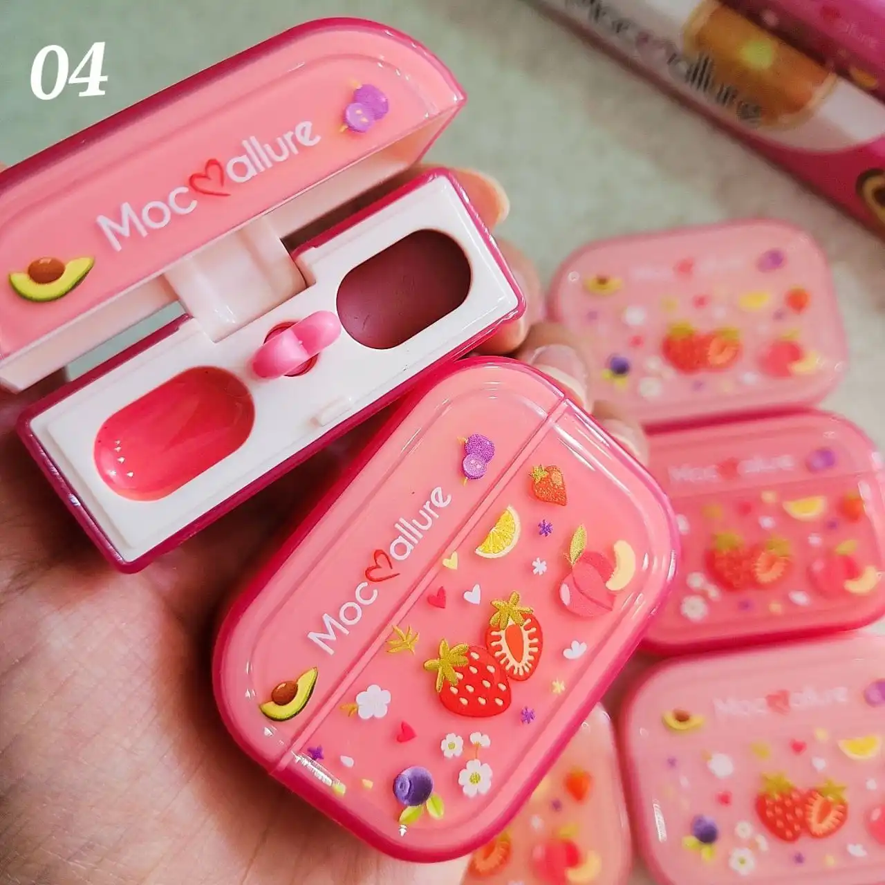 رژ ایرپادی میوه ایی اورجینال از برند Mocallure کد 1157