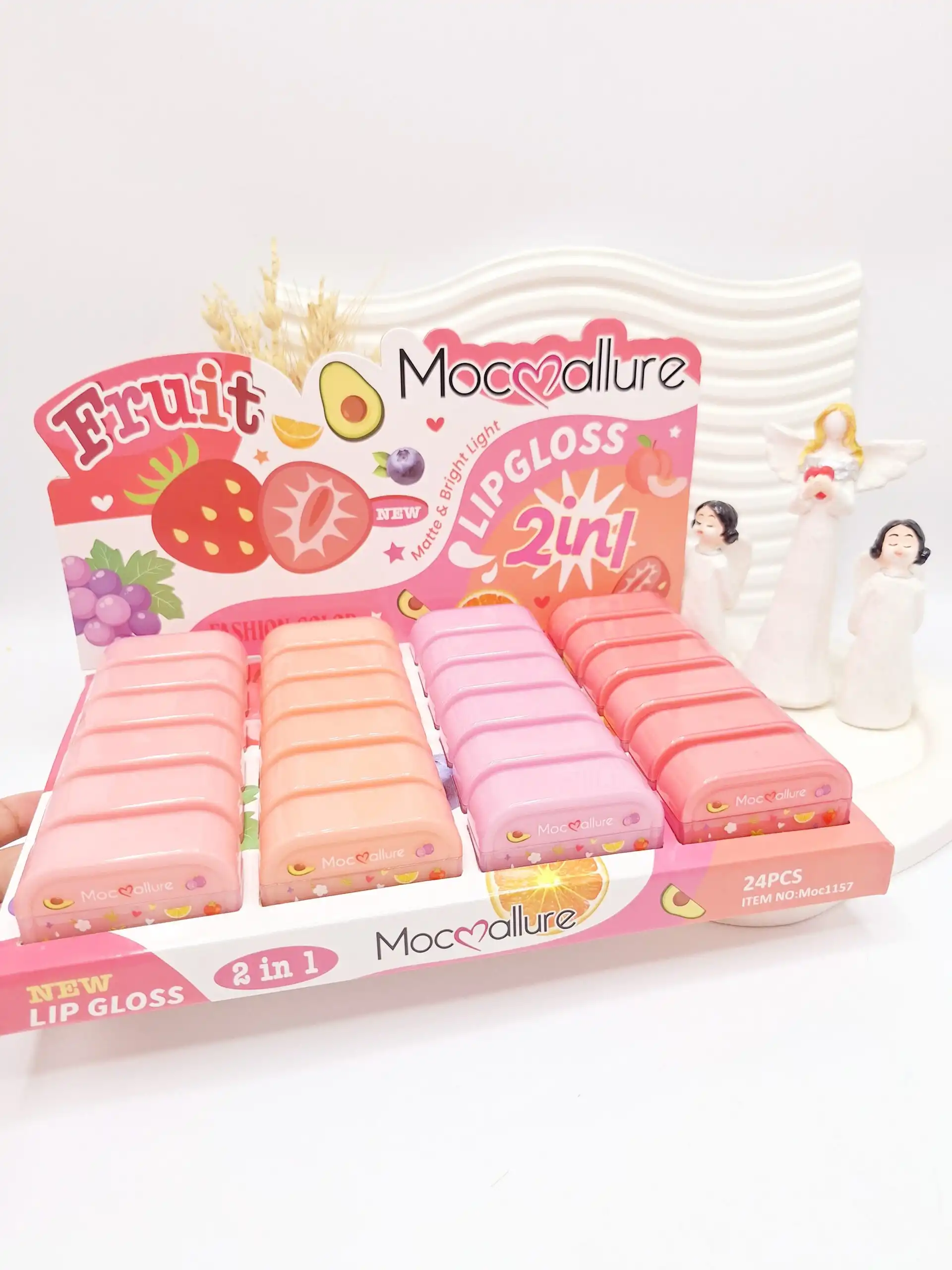 رژ ایرپادی میوه ایی اورجینال از برند Mocallure کد 1157