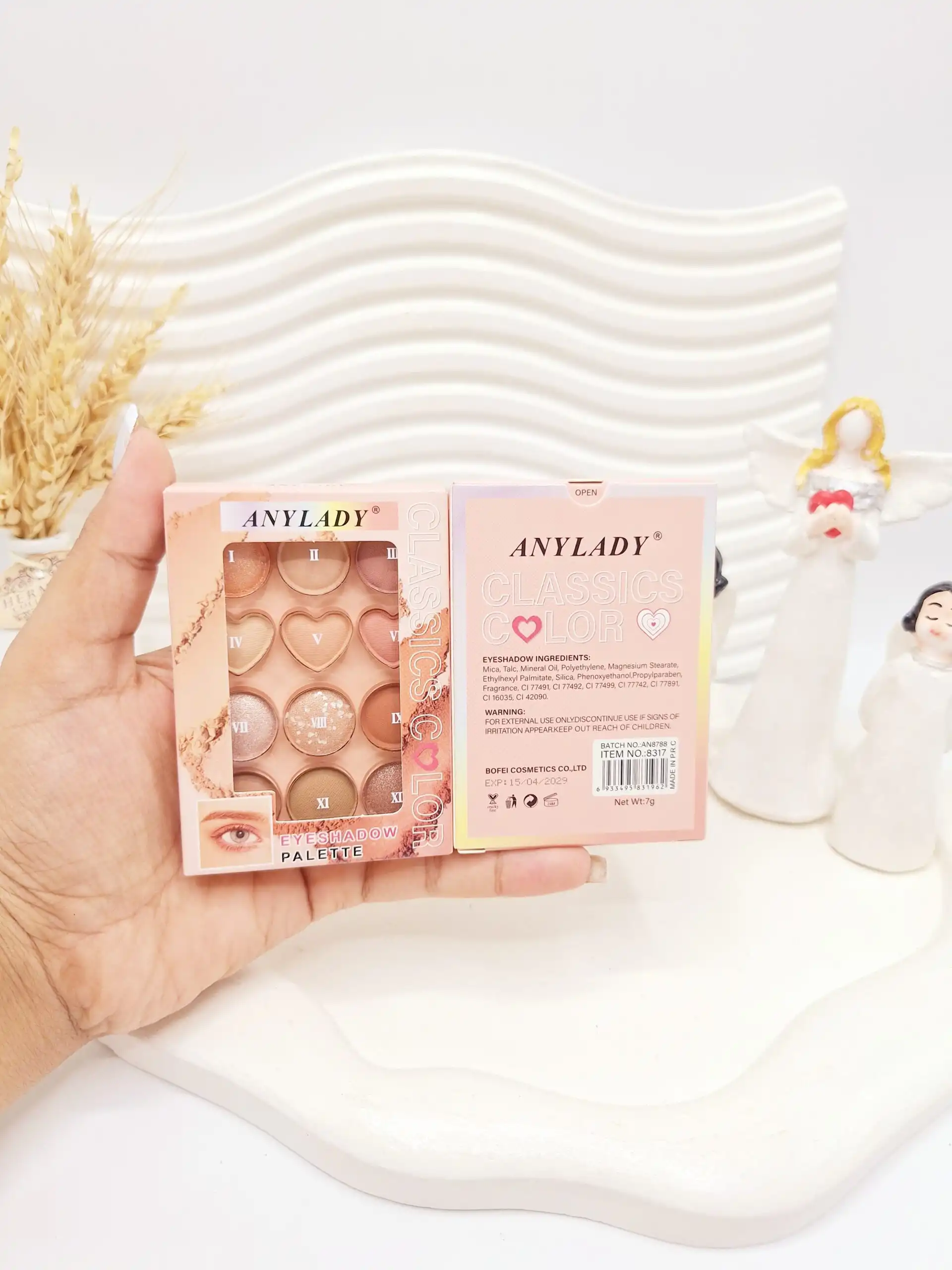 پالت سایه 12 رنگ ANYLADY کد 8317