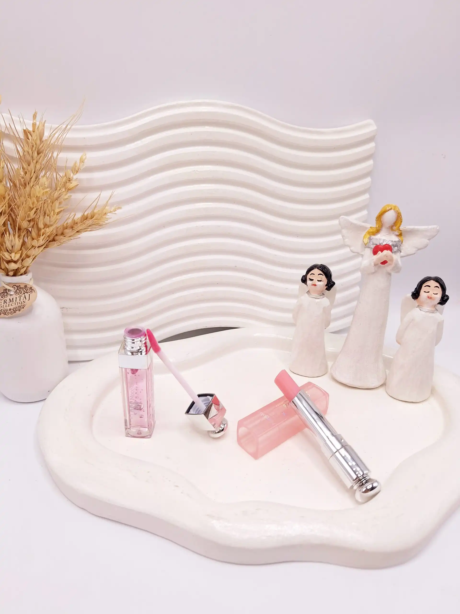 باکس دو تایی رژ حرارتی و بالم لب موکالره کد 2175