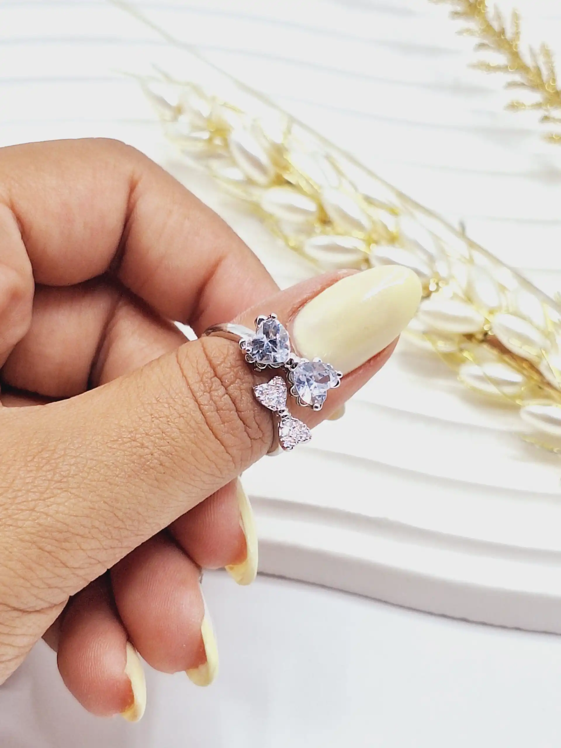 انگشتر دو پاپیون شیک