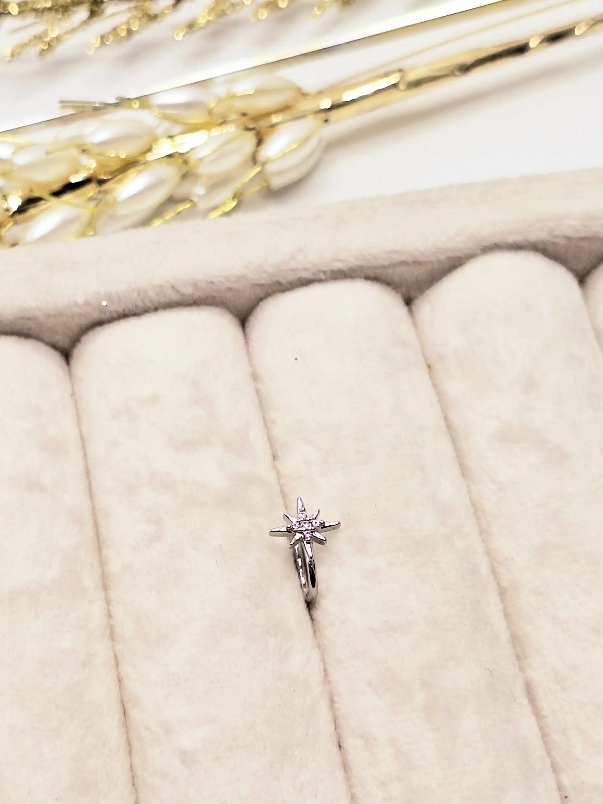 پرسینگ بینی فیک طرح ستاره بدون سوراخ کردن