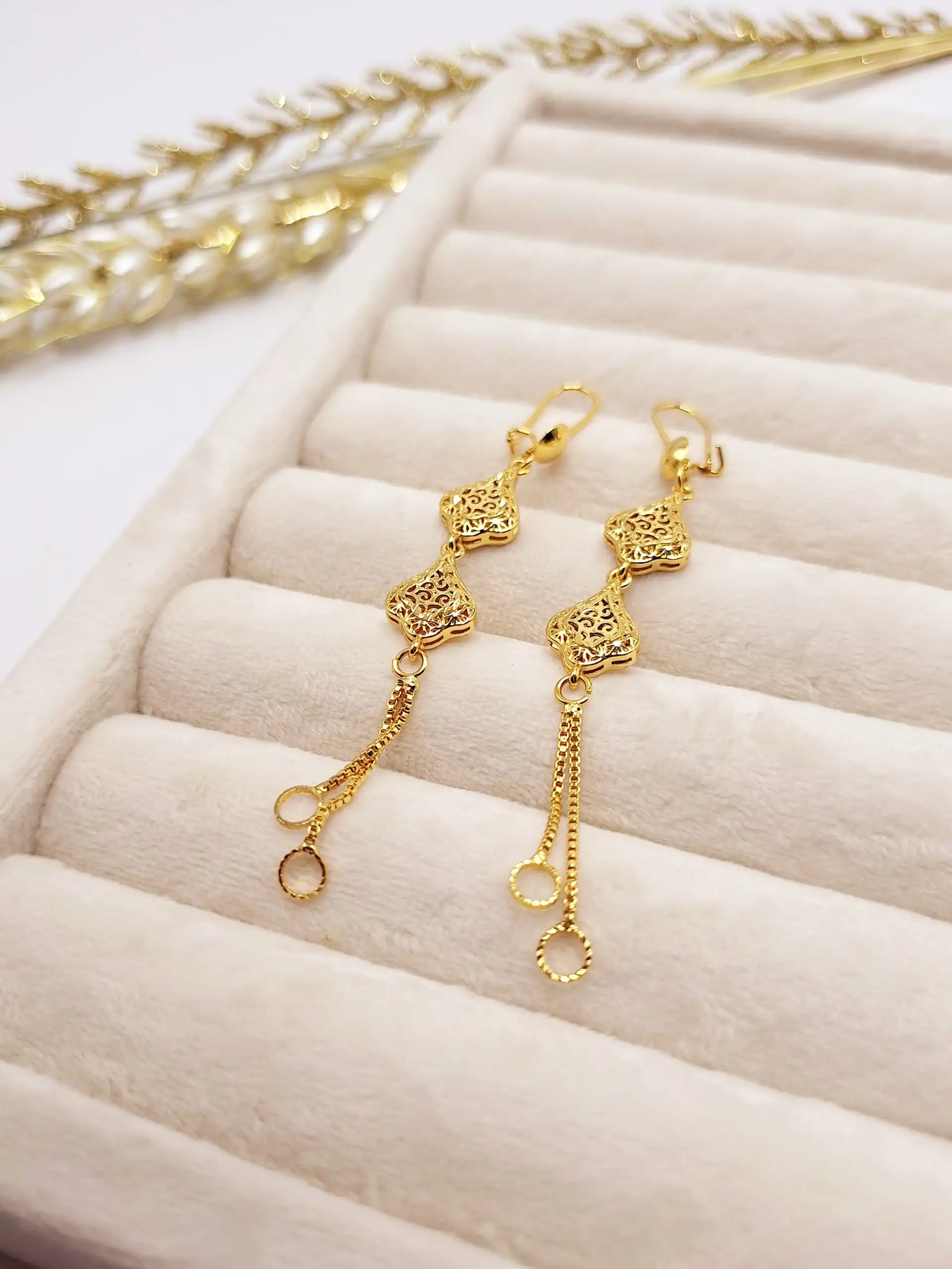 گوشواره مجلسی آویز دار مارک ژوپینگ