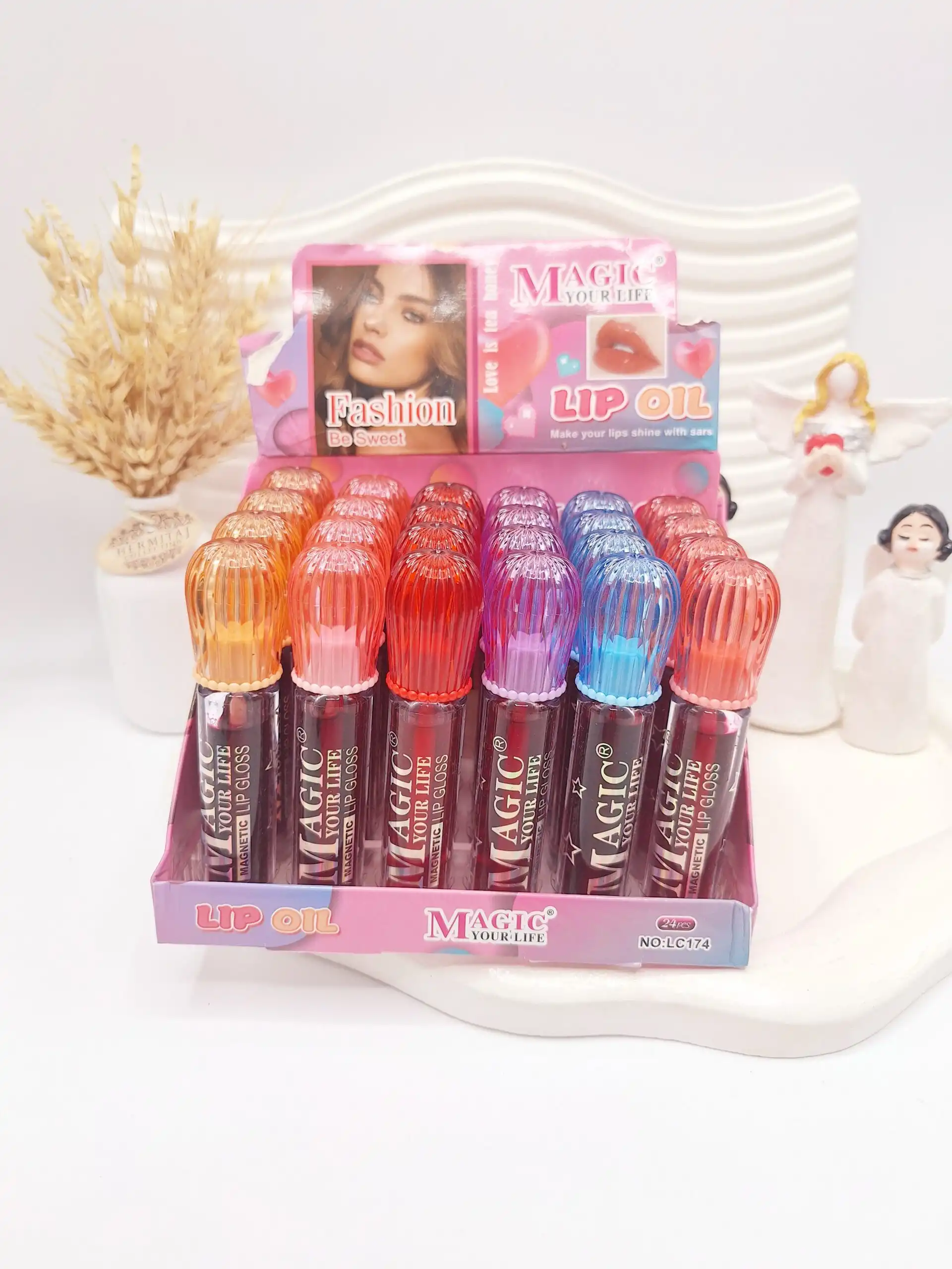 تینت لب سر شیشه رنگی برند مجیک LC174