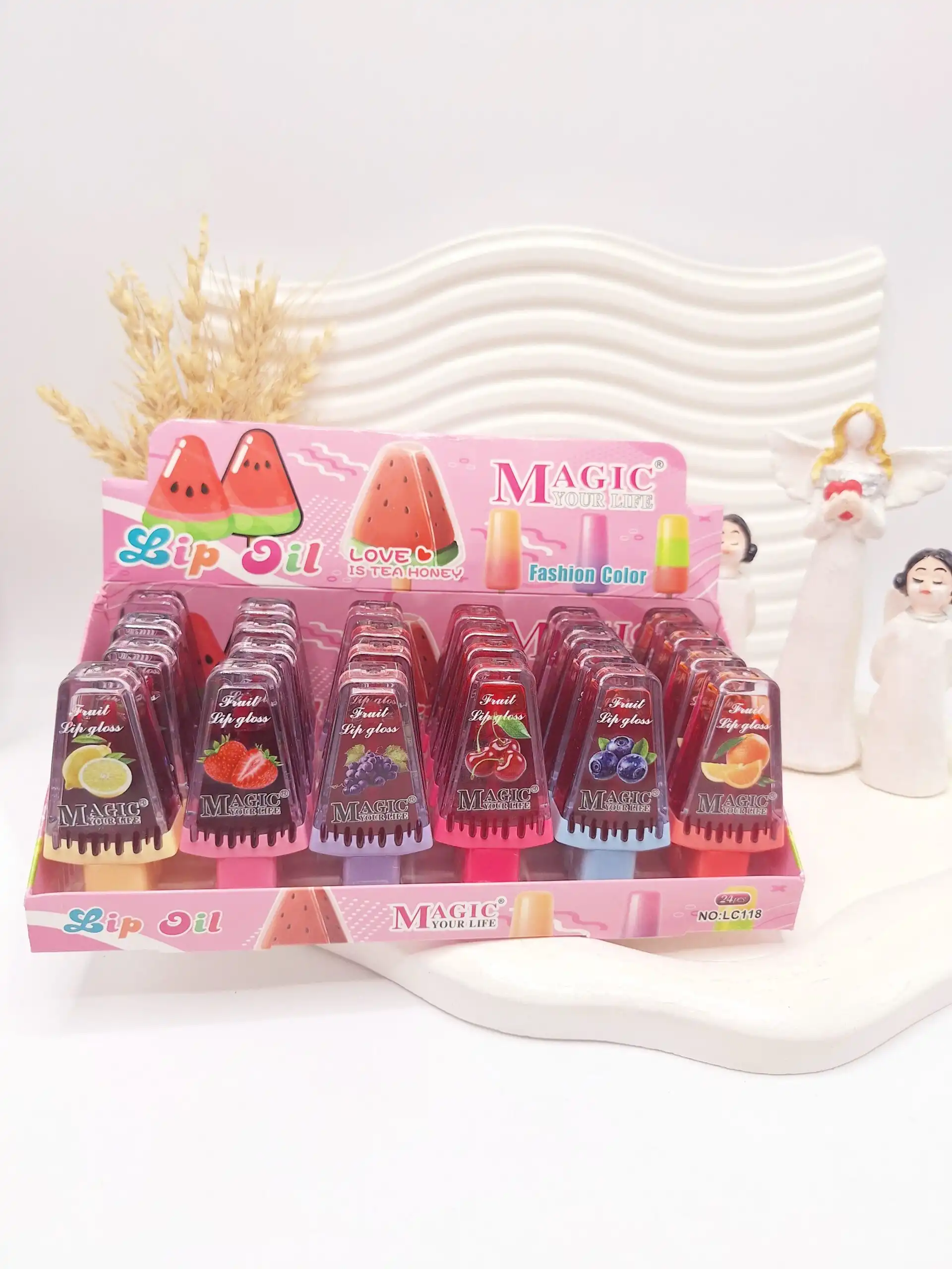 تینت لب میوه ای پوکه هنداونه ای برند مجیک کد LC118