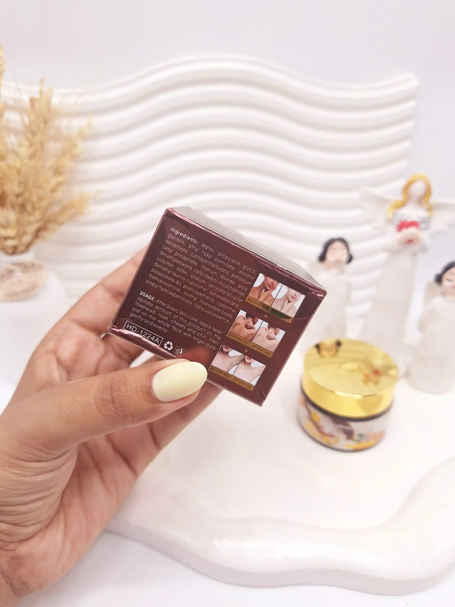 کرم ضد لک و تیرگی زردچوبه و برنج برند HEAVIEON DOVE کد 0185