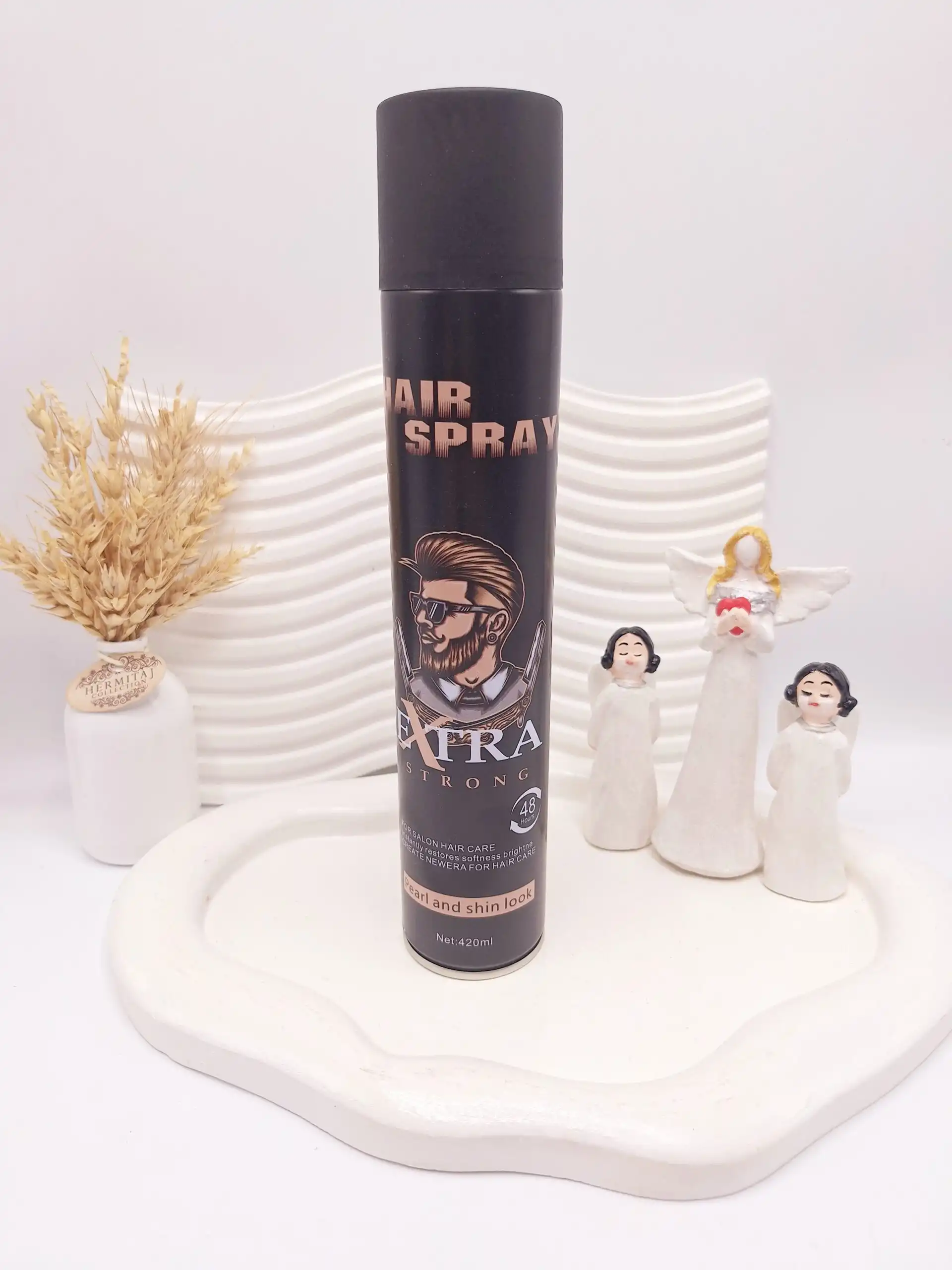 تافت مو مردانه HAIR SPRAY مدل EXTRA STRONG حجم 420 میل کد 7905