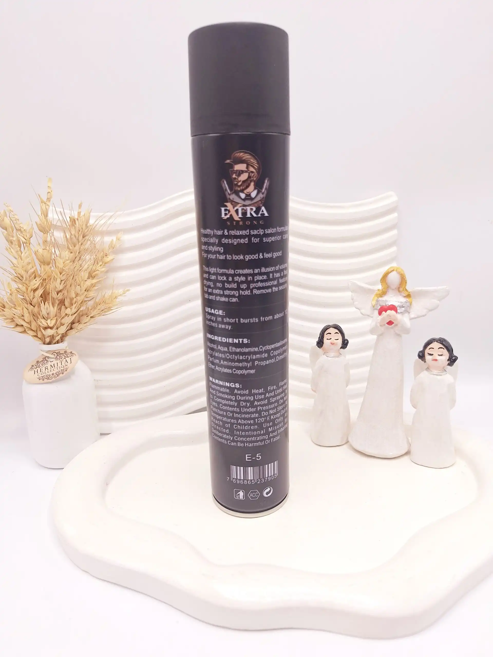 تافت مو مردانه HAIR SPRAY مدل EXTRA STRONG حجم 420 میل کد 7905