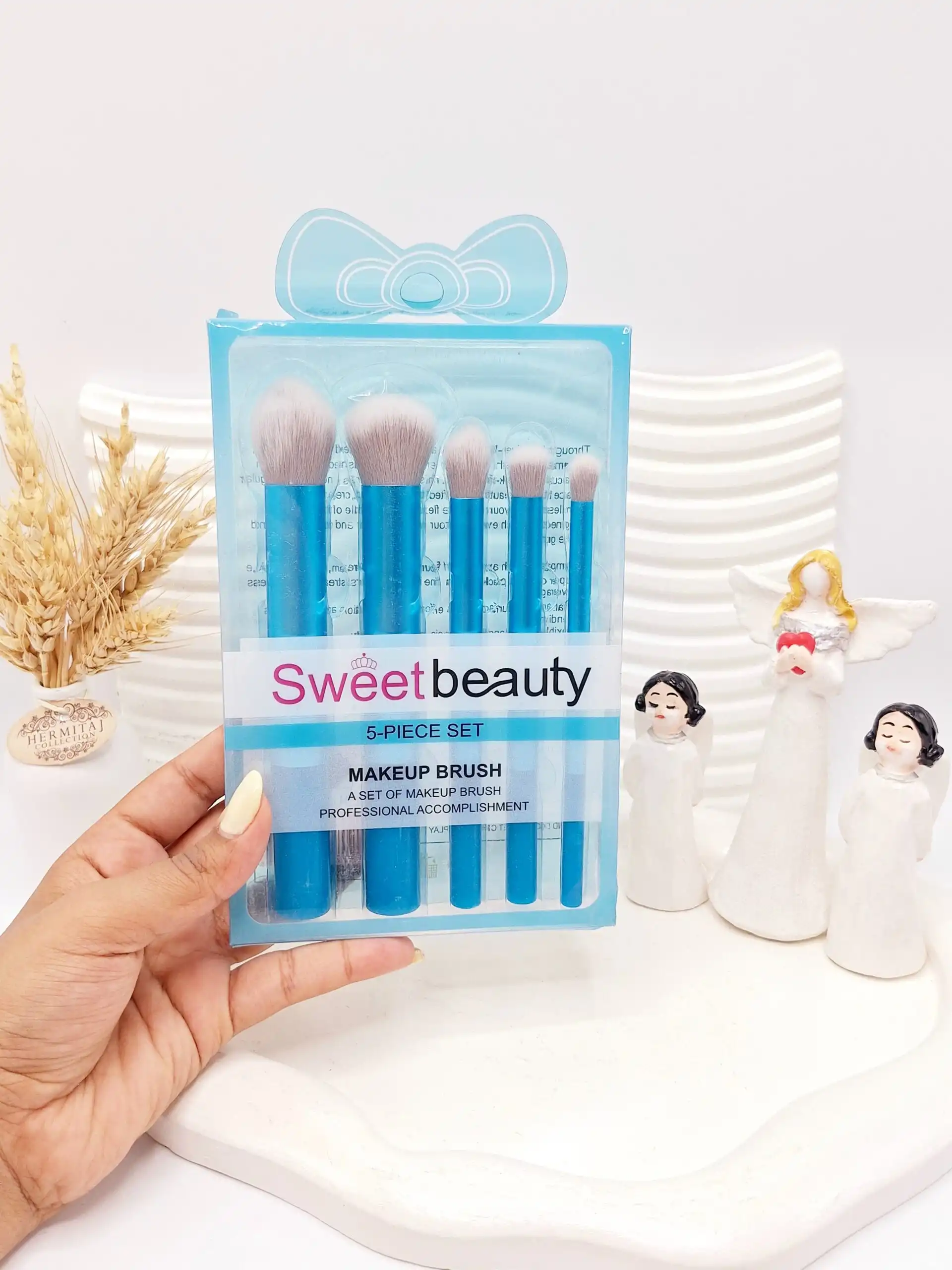 ست براش 5 تکه پر تراکم بدون ریزش Sweet beauty کد 5017