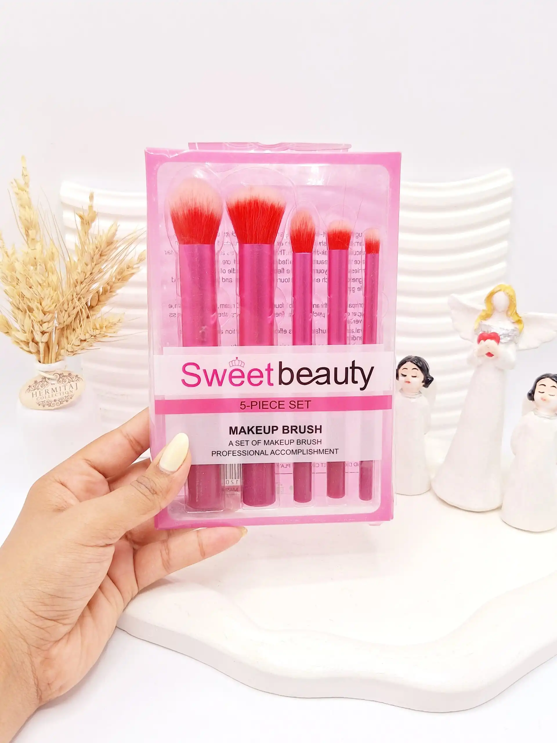 ست براش 5 تکه پر تراکم بدون ریزش Sweet beauty کد 5017