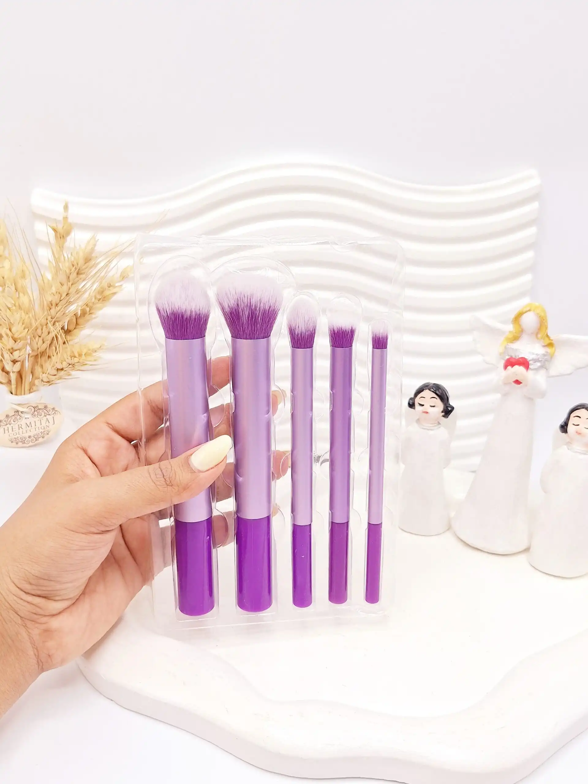 ست براش 5 تکه پر تراکم بدون ریزش Sweet beauty کد 5017