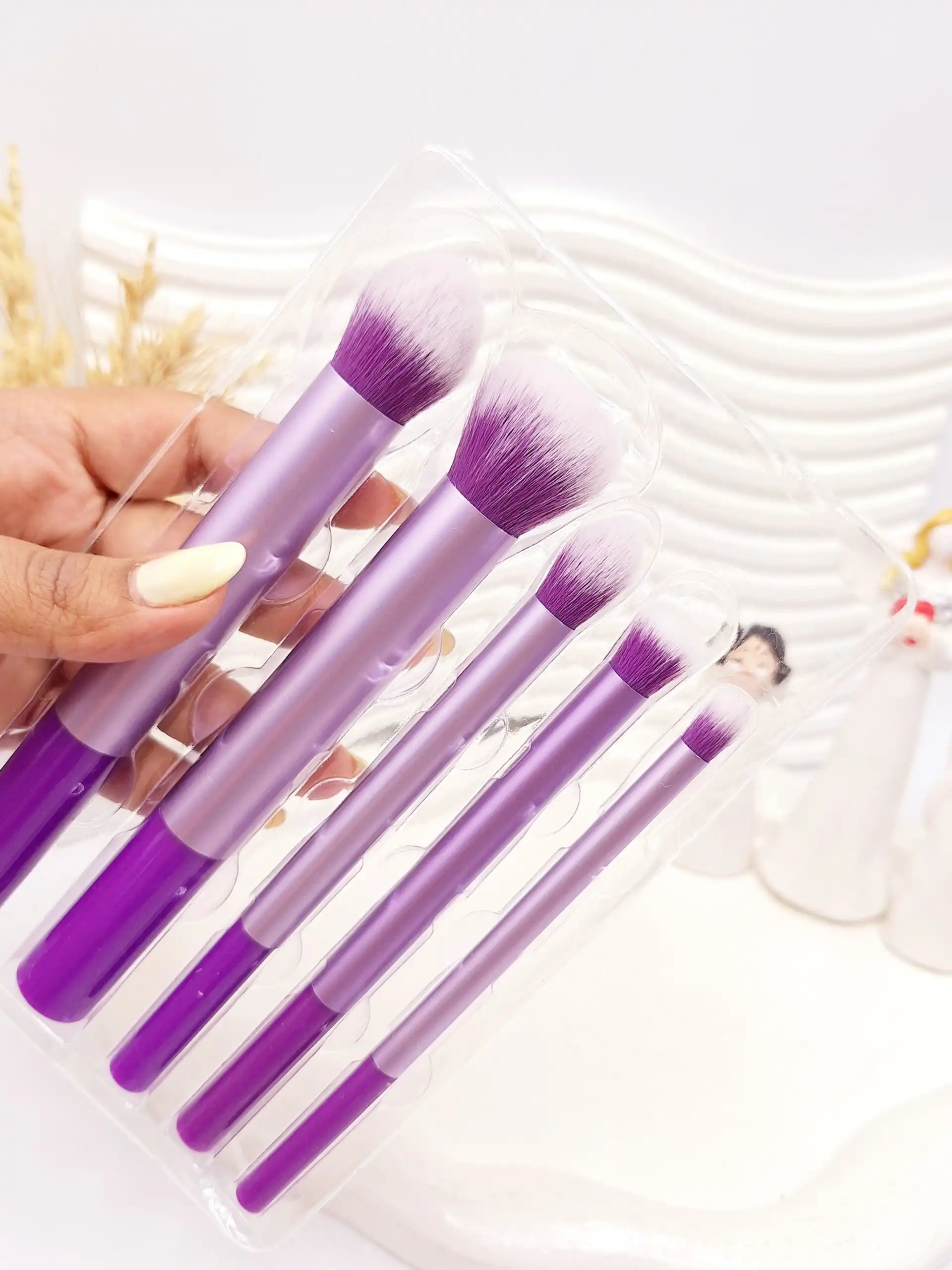 ست براش 5 تکه پر تراکم بدون ریزش Sweet beauty کد 5017