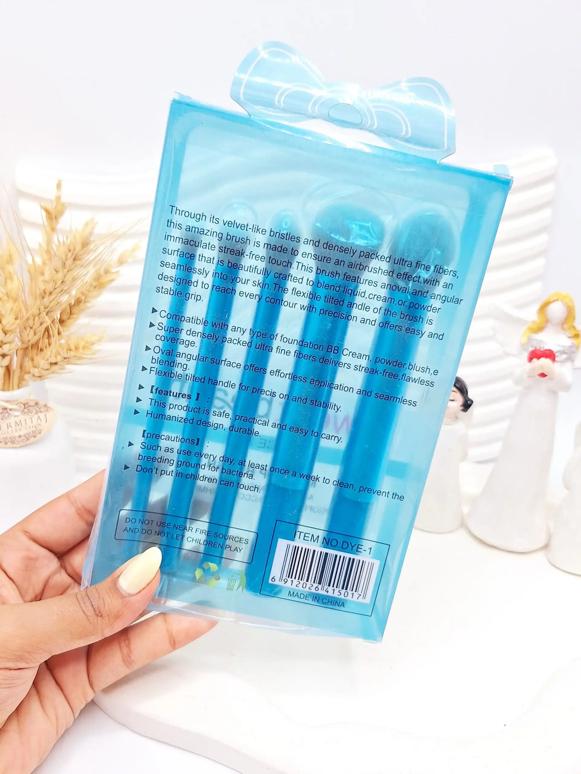 ست براش 5 تکه پر تراکم بدون ریزش Sweet beauty کد 5017