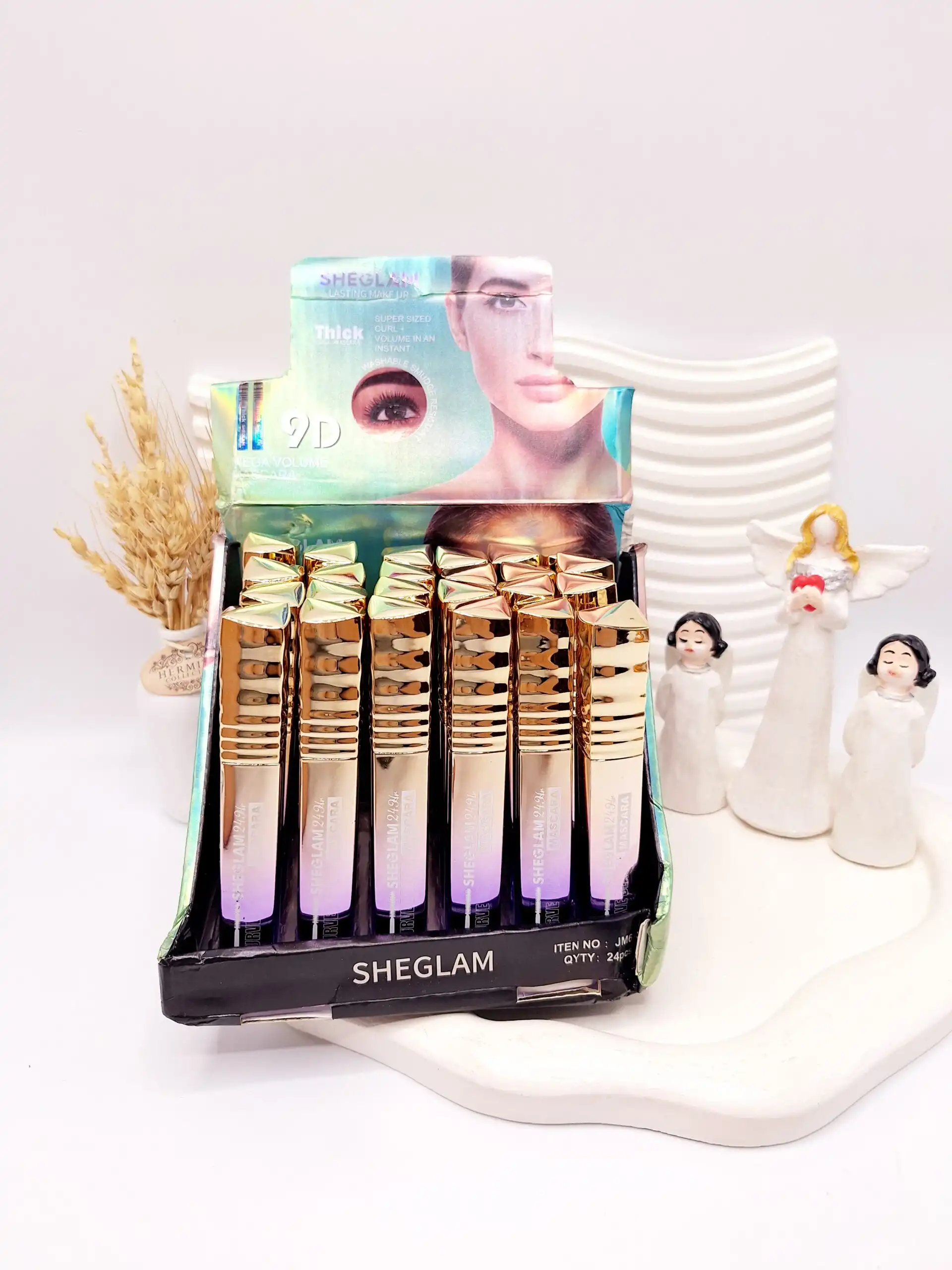 ریمل حجم دهنده شیگلم SHEGLAM کد jm613